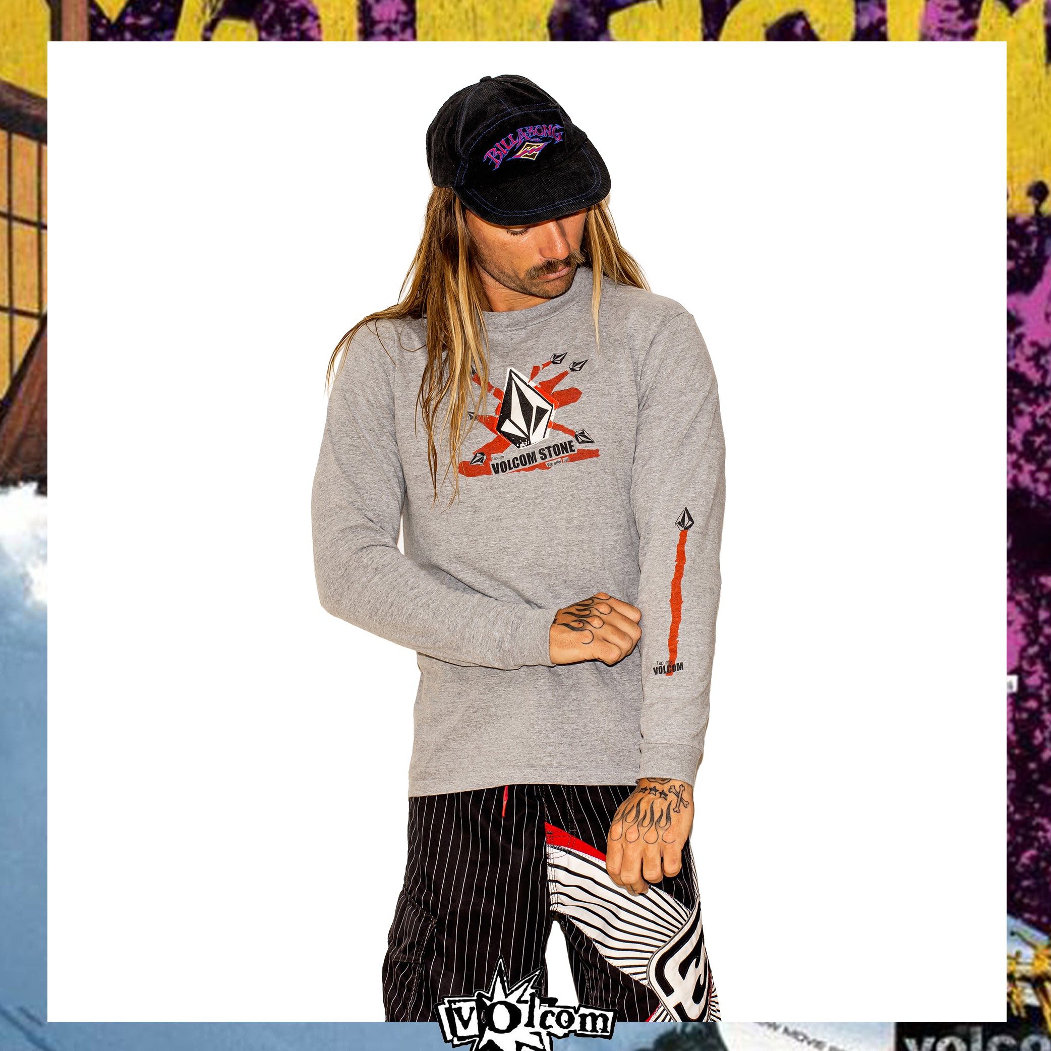 Y2K Volcom Graphic L/S Tee (M)