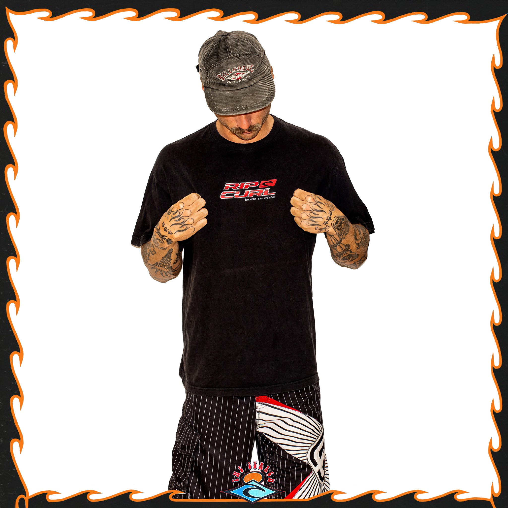 Y2K Rip Curl Spellout Tee (L)