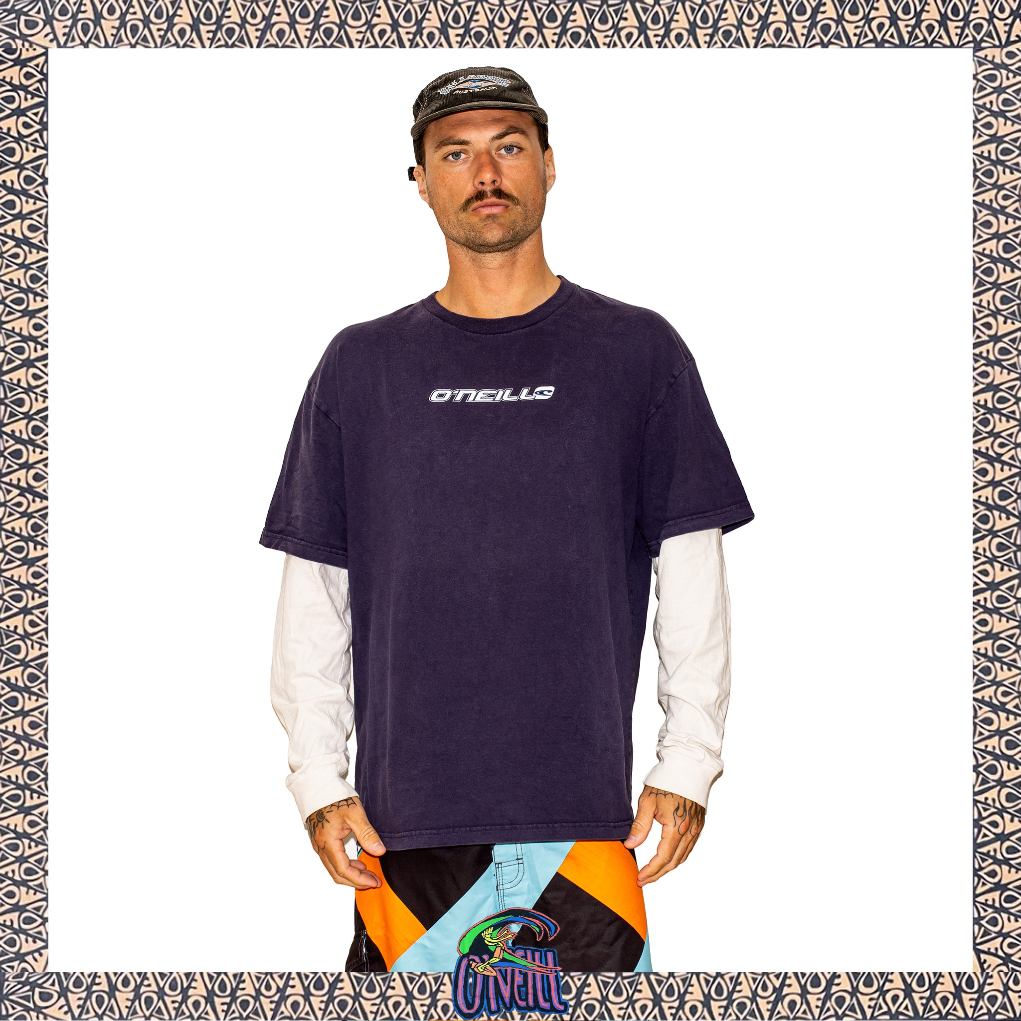 Y2K O'Neill Graphic Layered L/S Tee (L-XL)