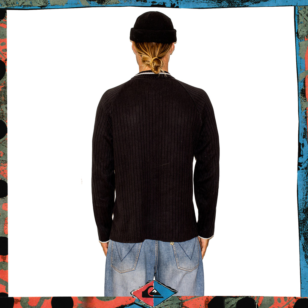 Y2K Quiksilver "Forseen" Script Knit (L)