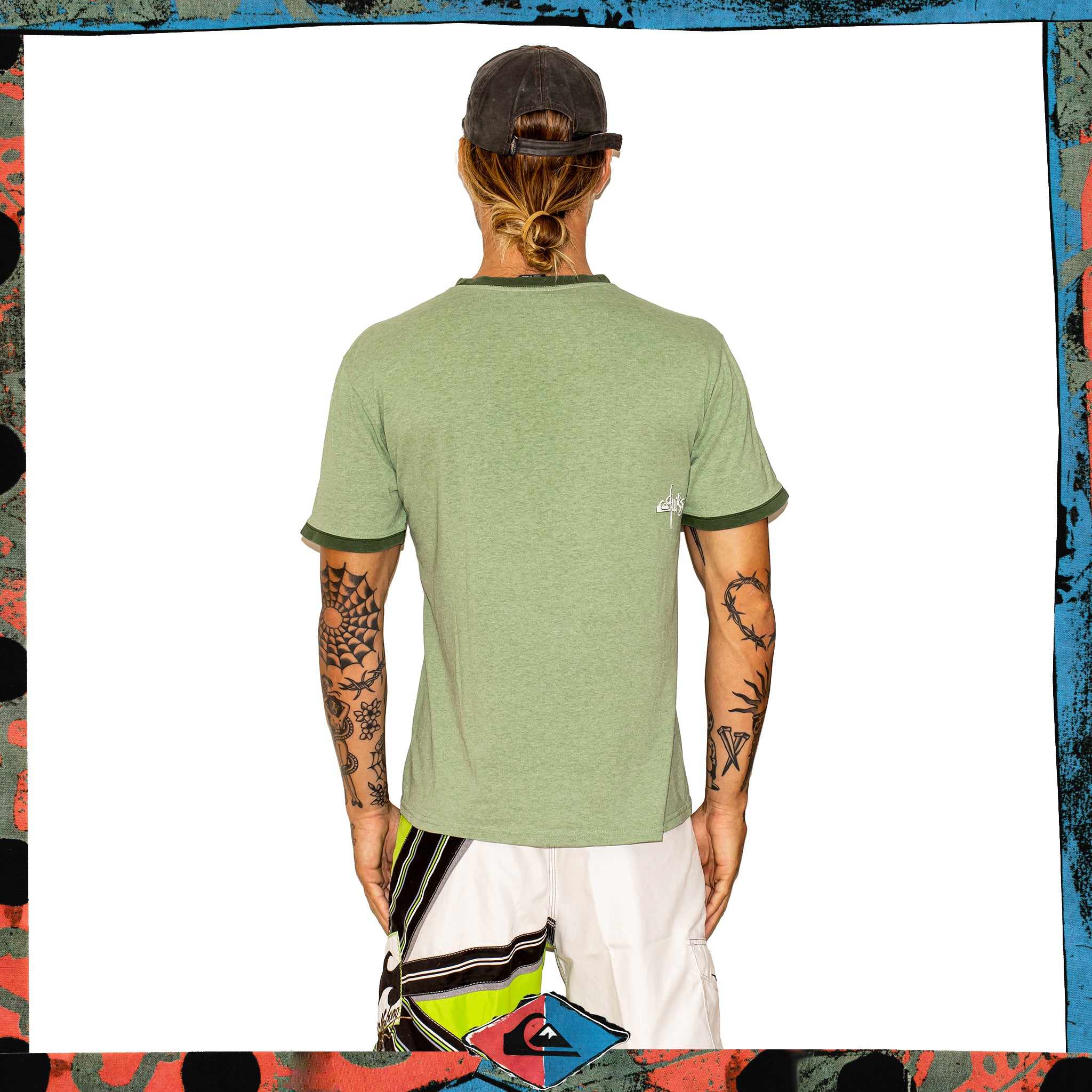 Y2K Quiksilver Ringer Tee (M)