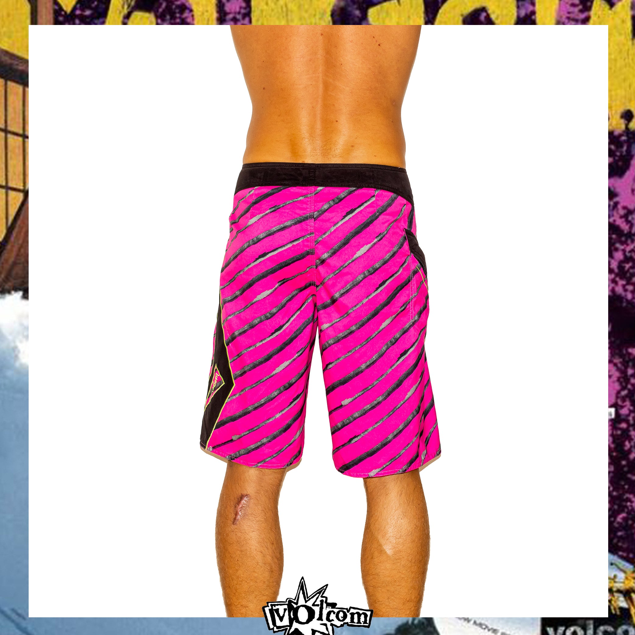 Y2K Volcom Foster Lines Mod Boardies (30")