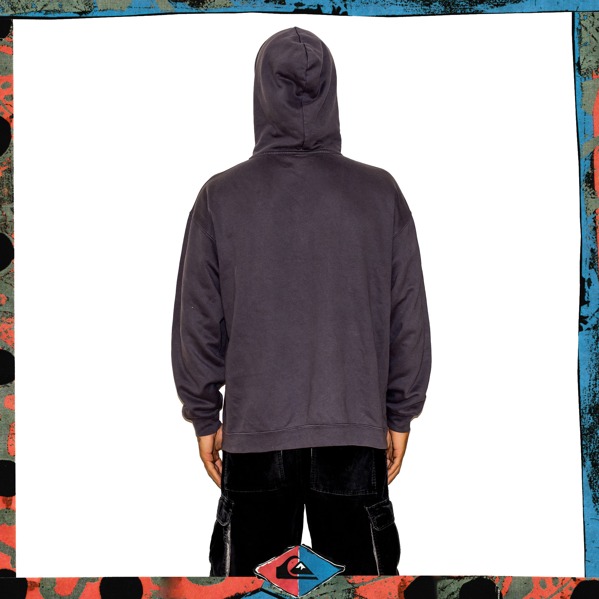 Y2K Quiksilver Spellout Hoodie (XL) *RARE*