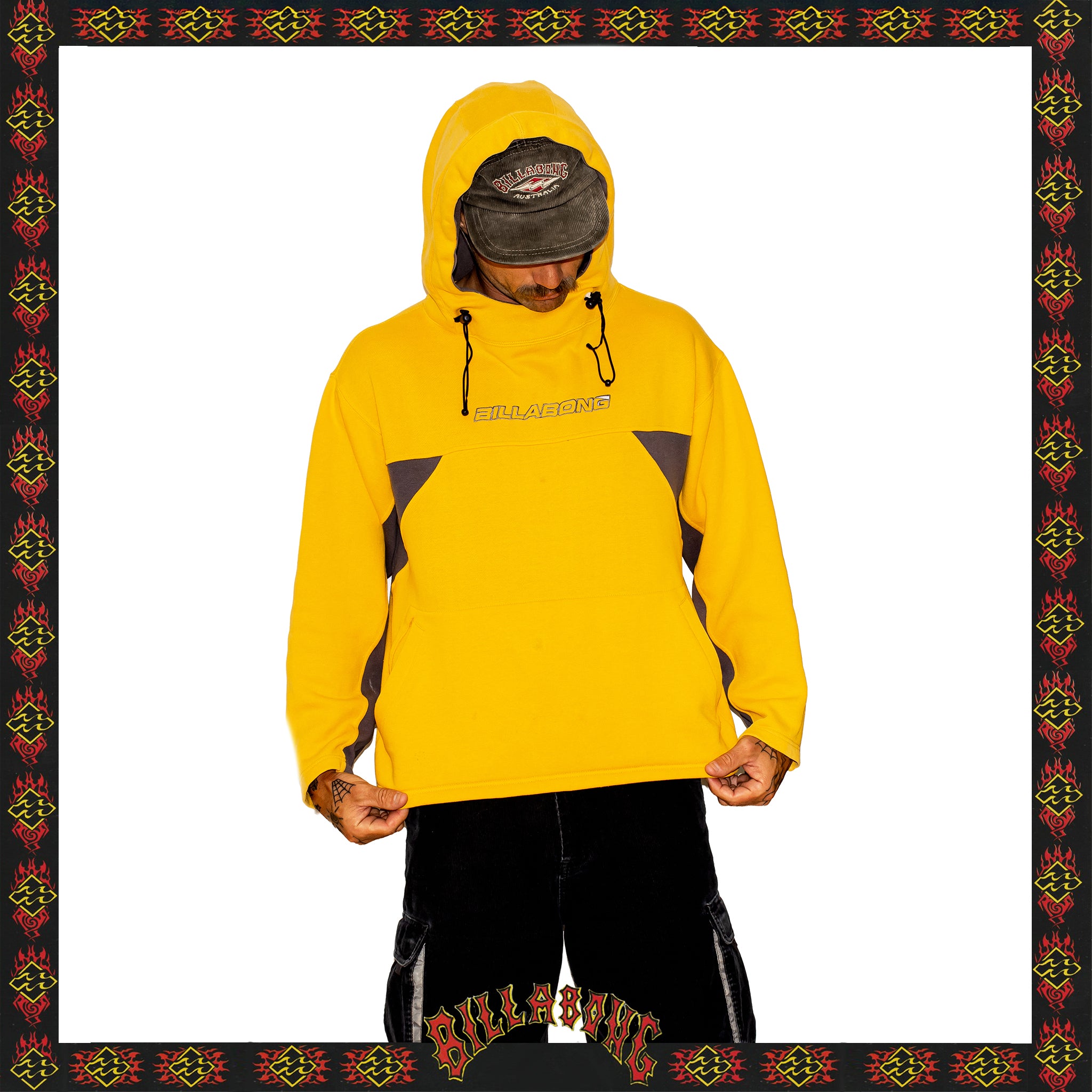 Y2K Billabong Spellout Hoodie (L) *RARE*
