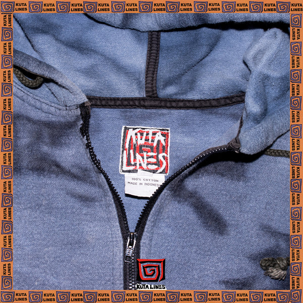 1990's Kuta Lines Quarter Zip Hoodie (L-XL)