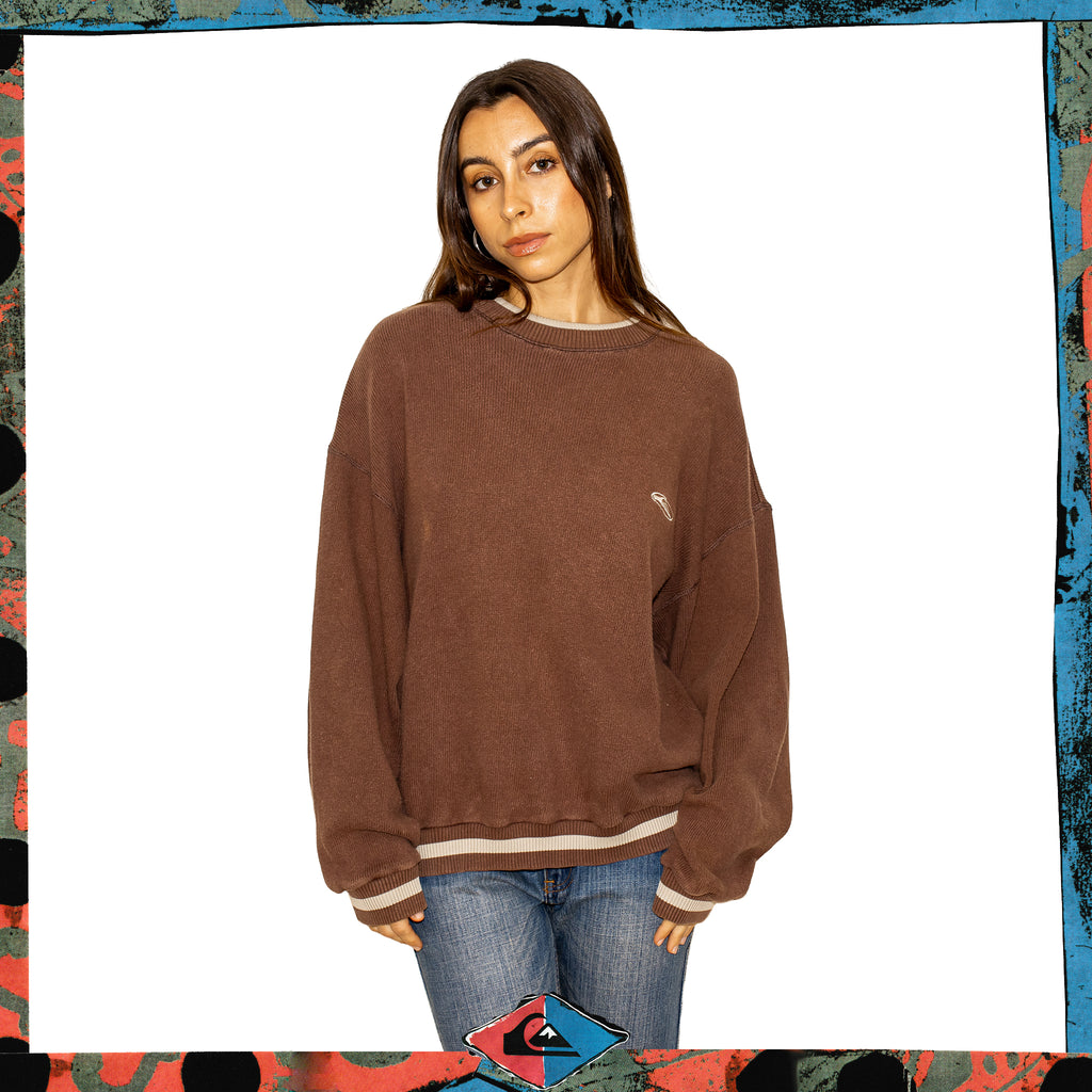 1990's Quiksilver Ringer Knit (M-L)
