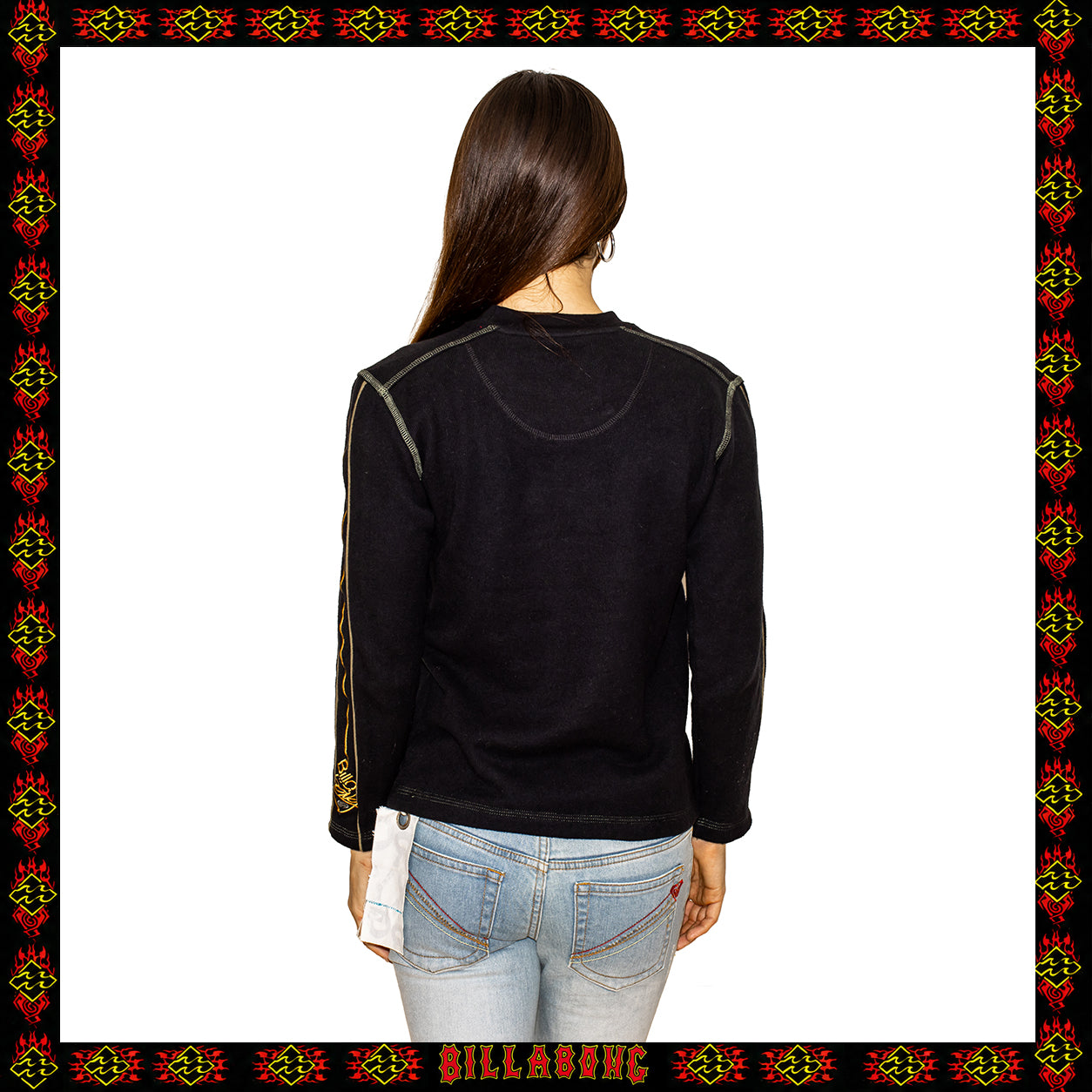 Y2K Billabong Script Crewneck Sweatshirt (M)