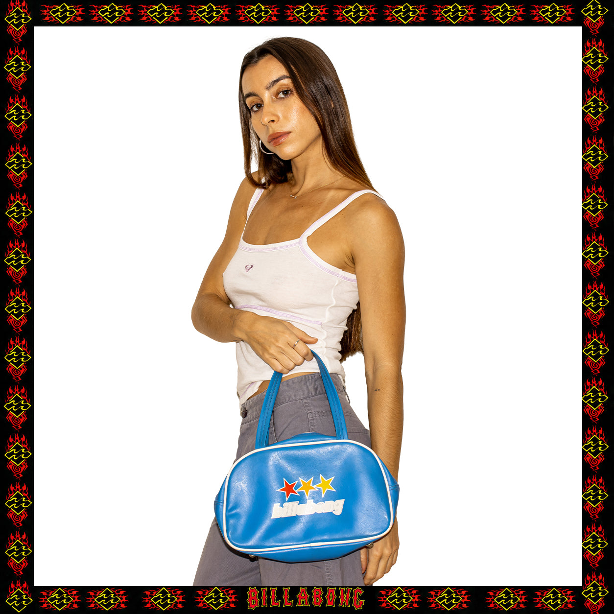 Y2K Billabong Vinyl Shoulder Bag
