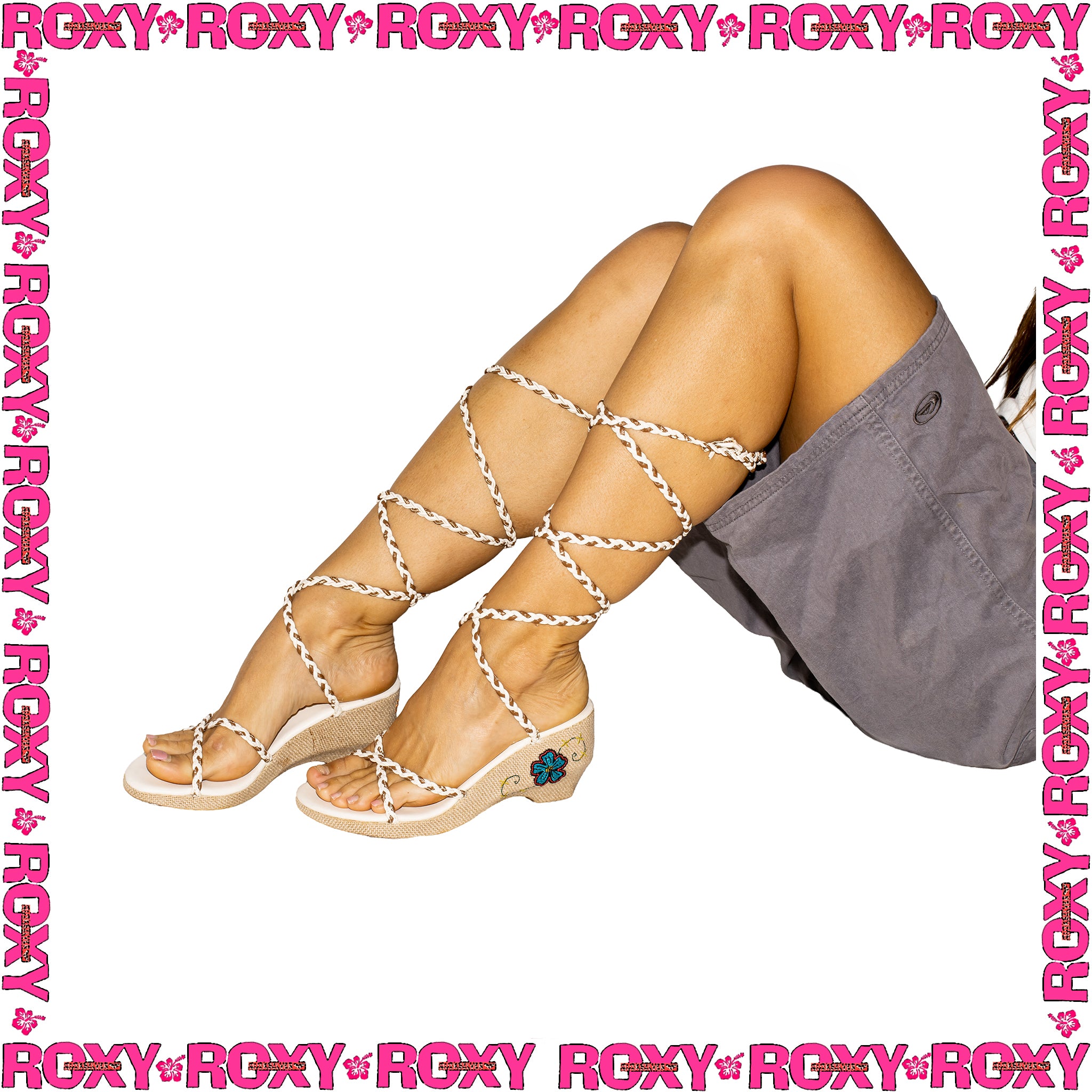 Y2K Roxy Wedge Sandals (EU36)
