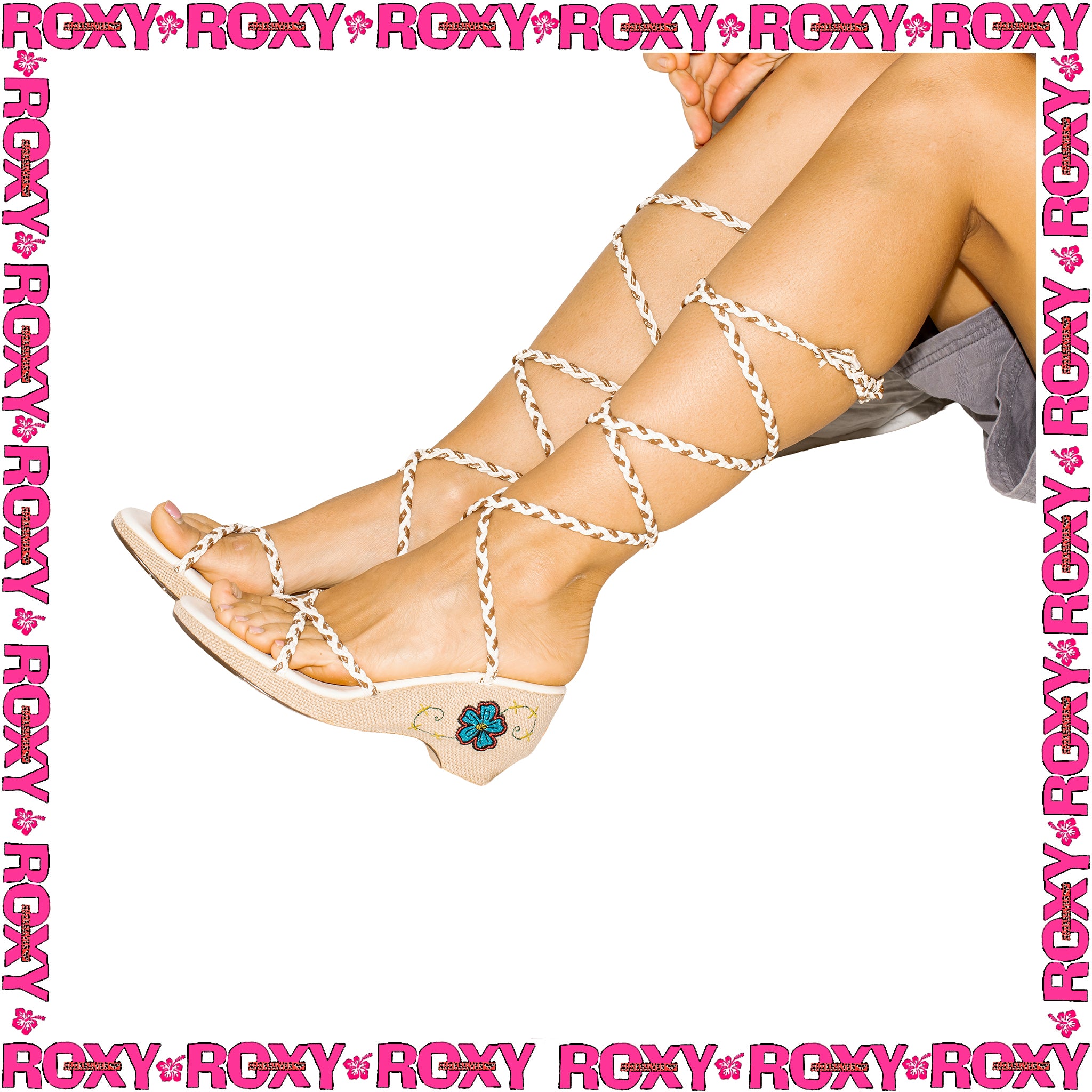 Y2K Roxy Wedge Sandals (EU36)