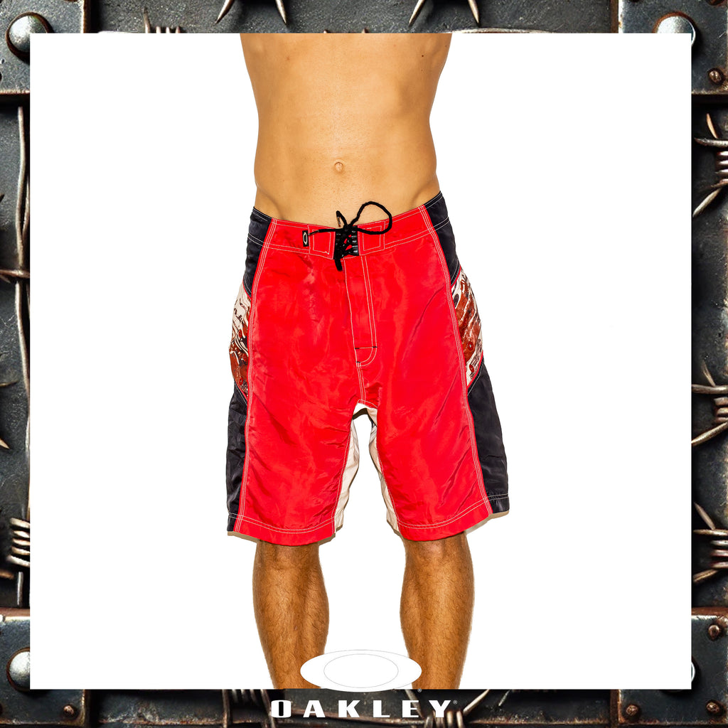 Y2K Oakley "Red Tag" Vault Tech Boardies (34") *RARE*