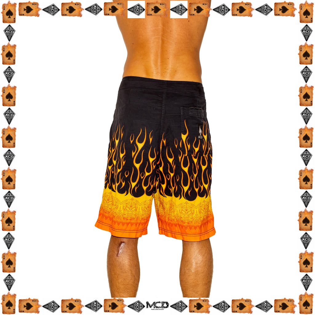 Y2K More Core Division Flame Tech Boardies (34")