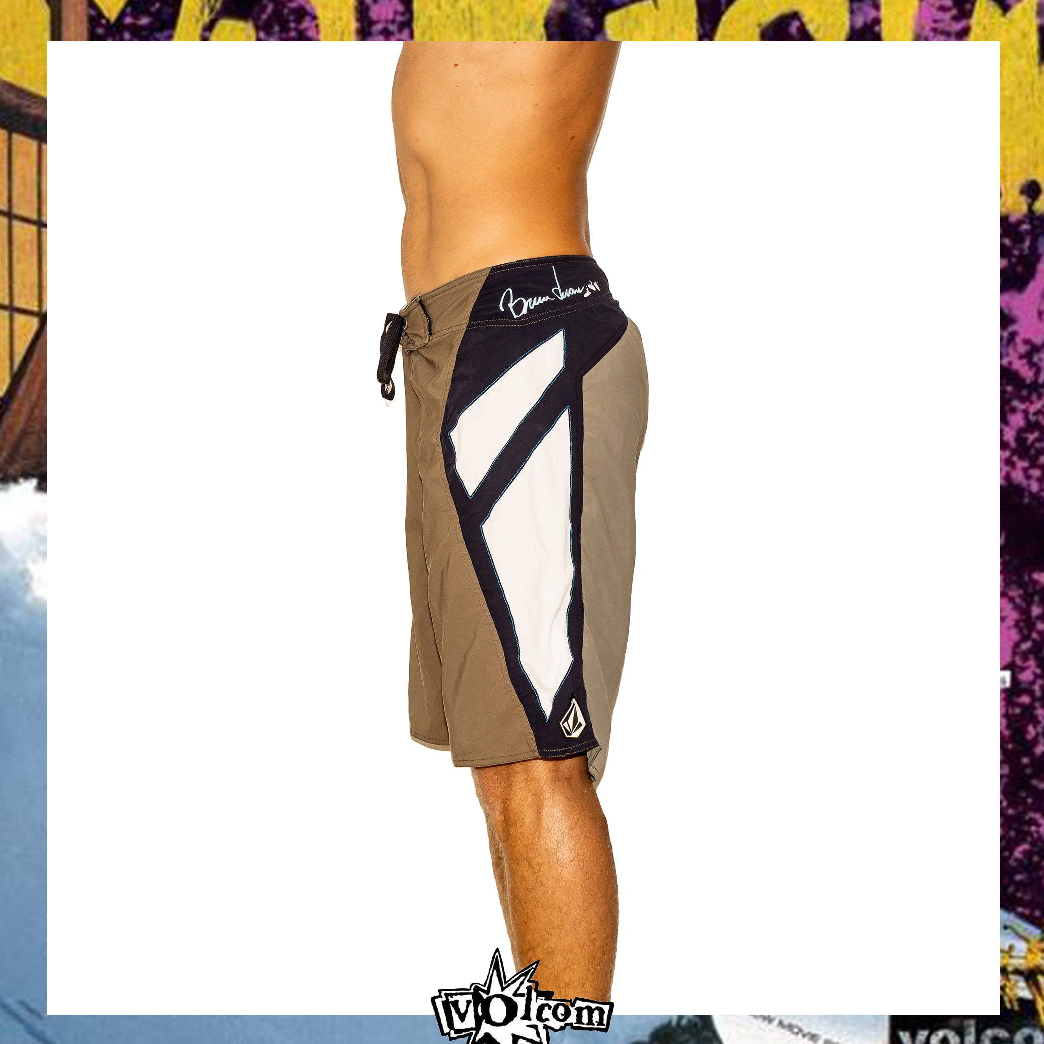 Y2K Volcom "Bruce Irons - V.Co-Op Amphibulator Signature Series" Boardies (32")