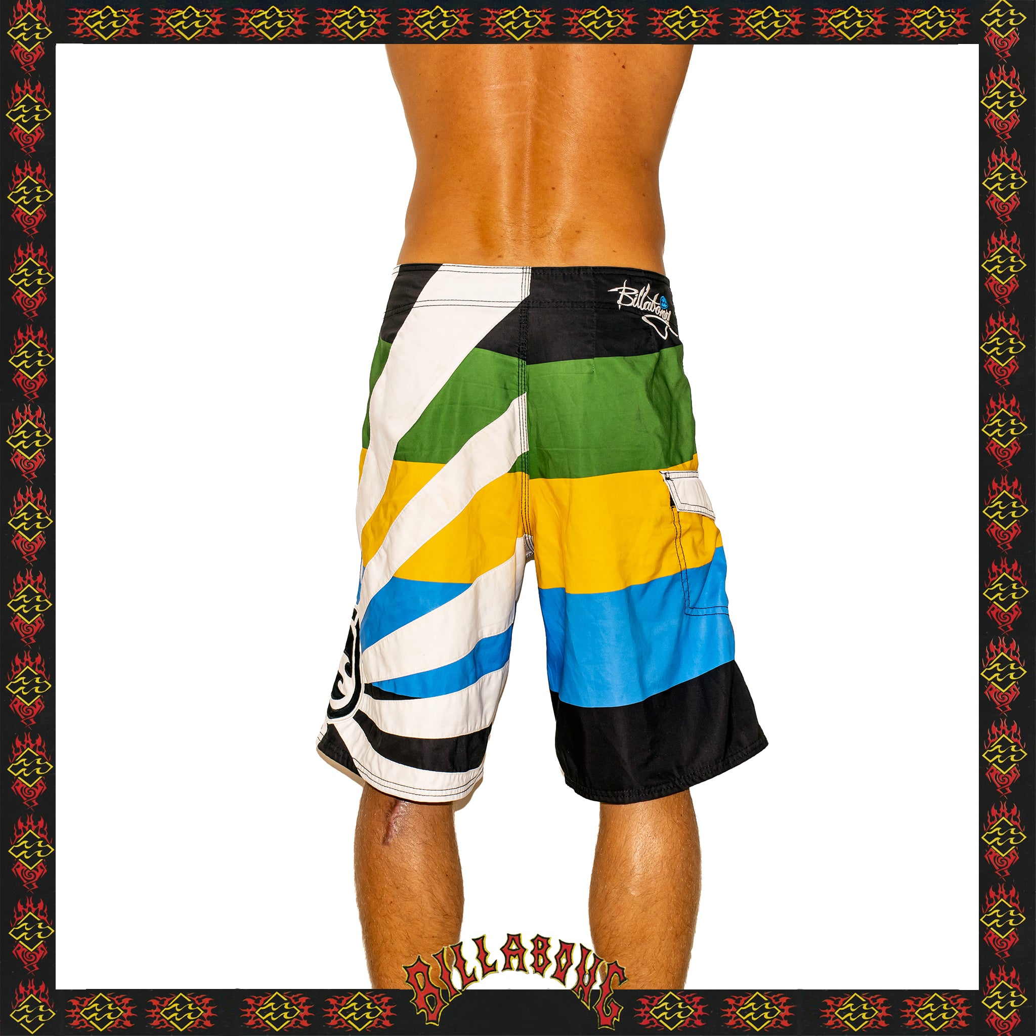 Y2K Billabong "Andy Irons - Rising Sun Signature Series" Boardies (34")