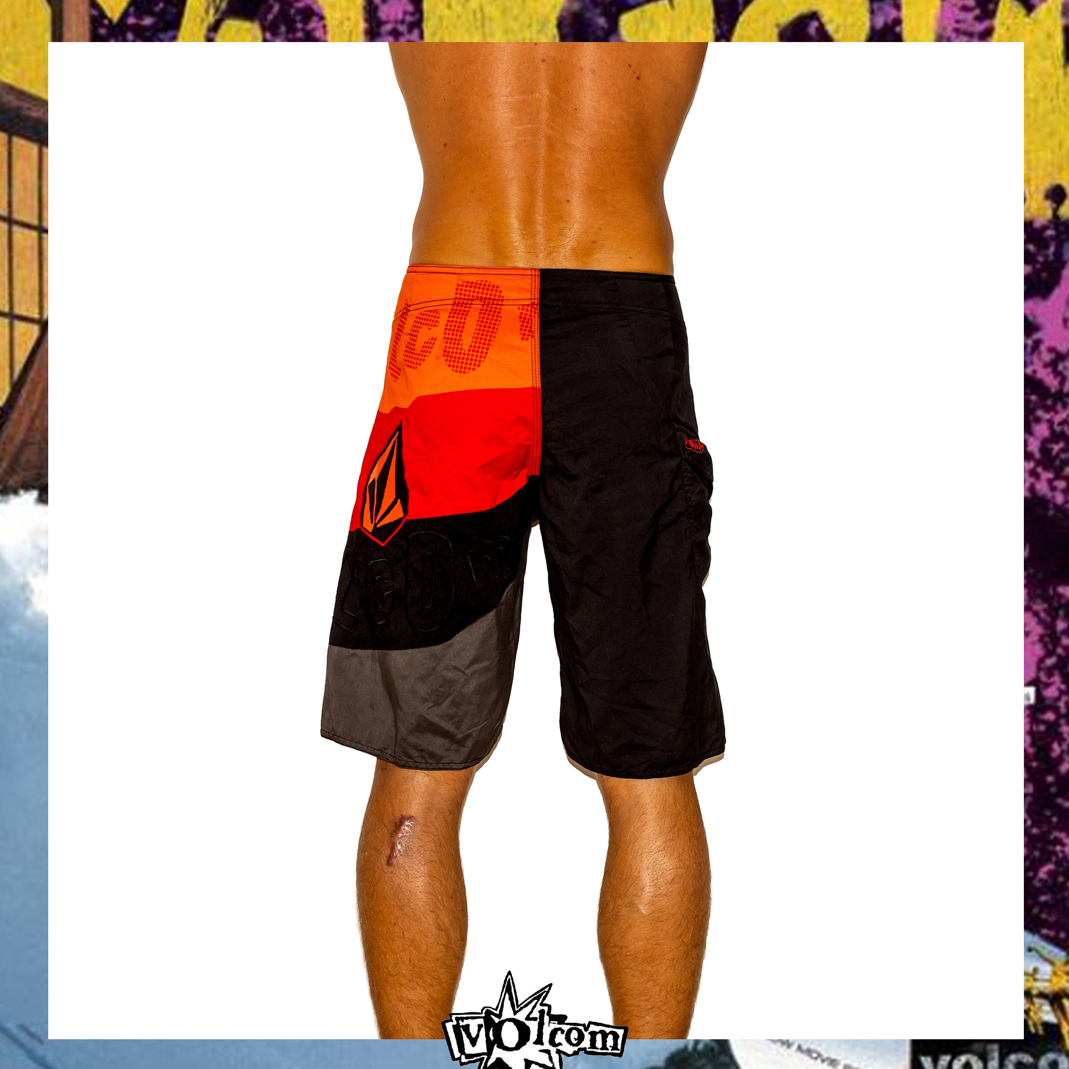 Y2K Volcom Pure Function Tech Boardies (30")