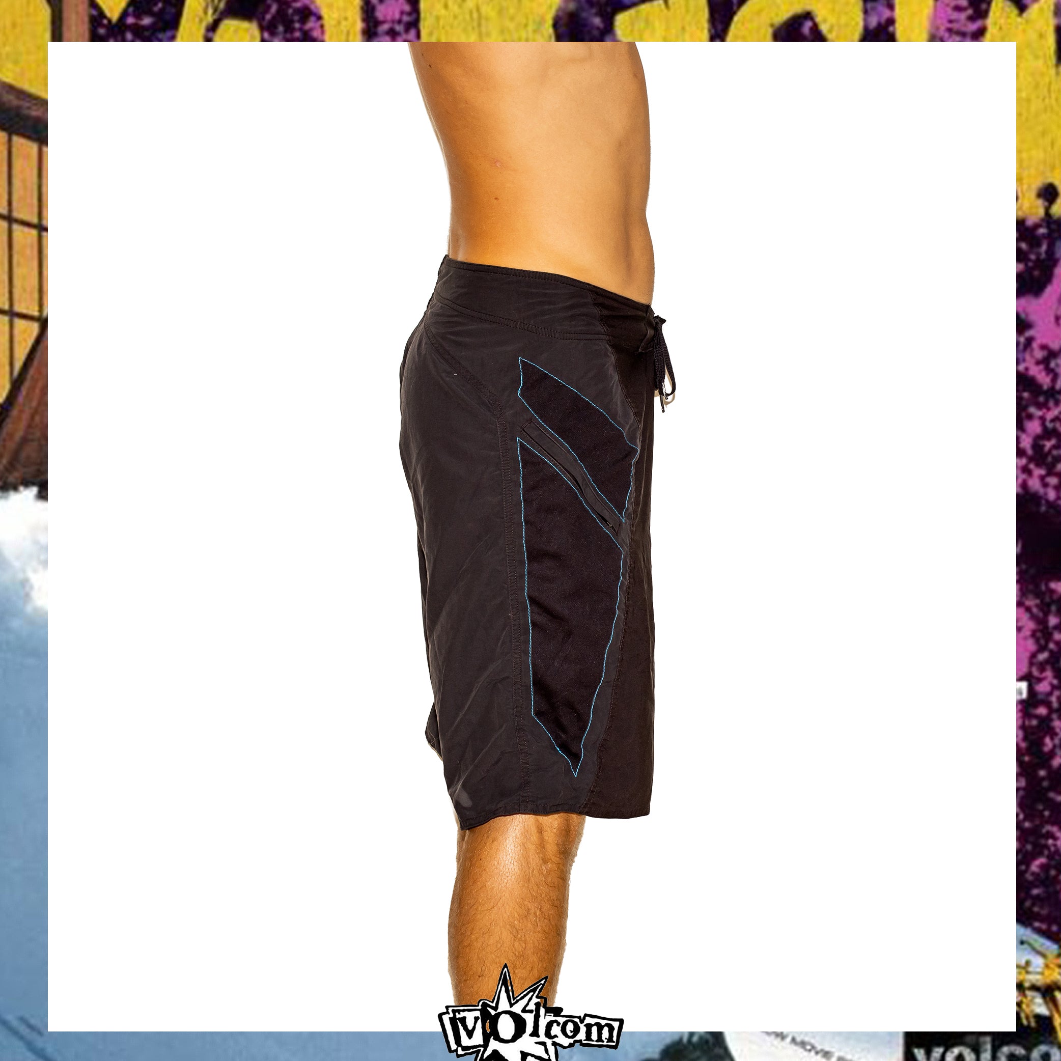 Y2K Volcom "Bruce Irons - V.Co-Op Amphibulator Signature Series" Boardies (34")