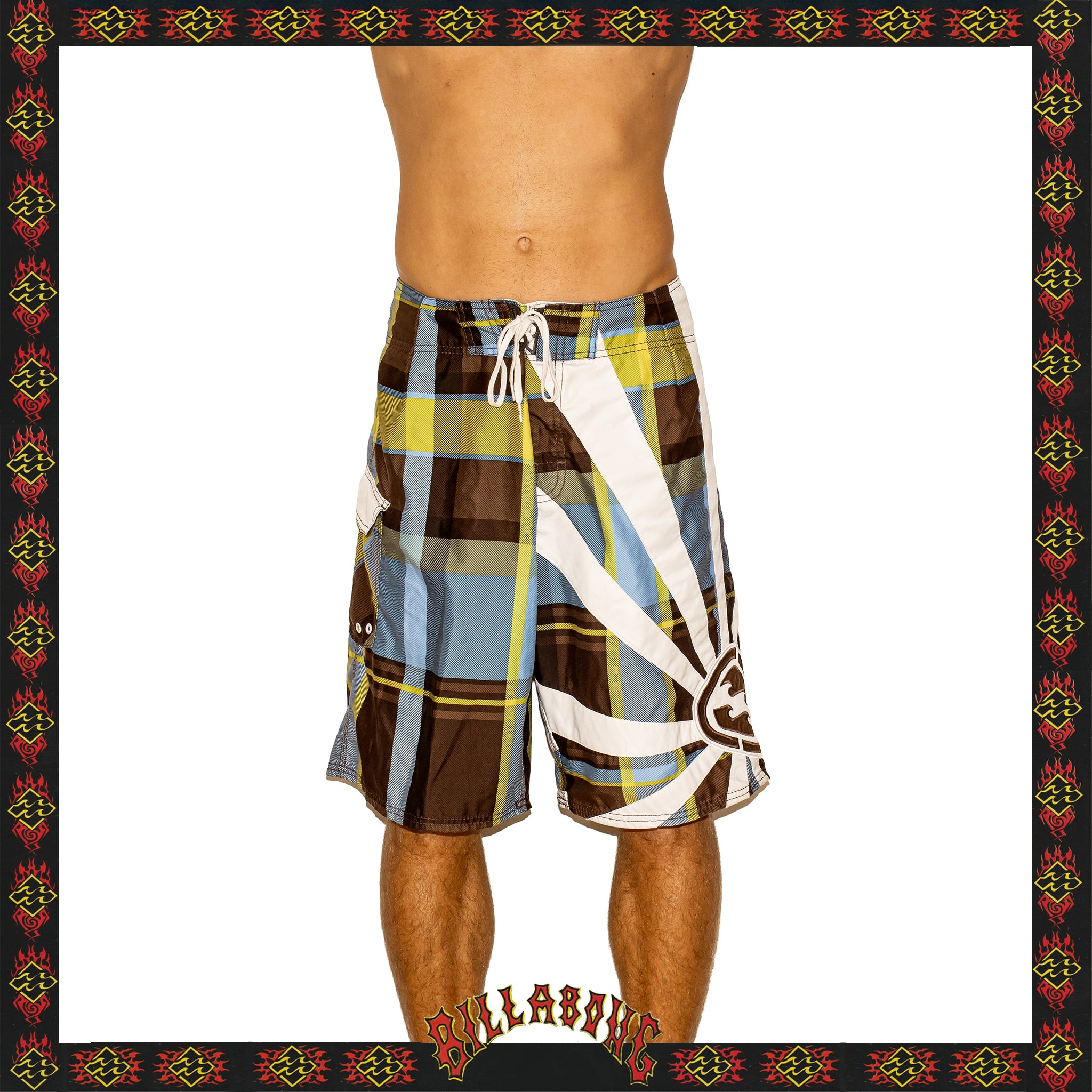 Y2K Billabong "Andy Irons - Rising Sun Signature Series" Boardies (34")