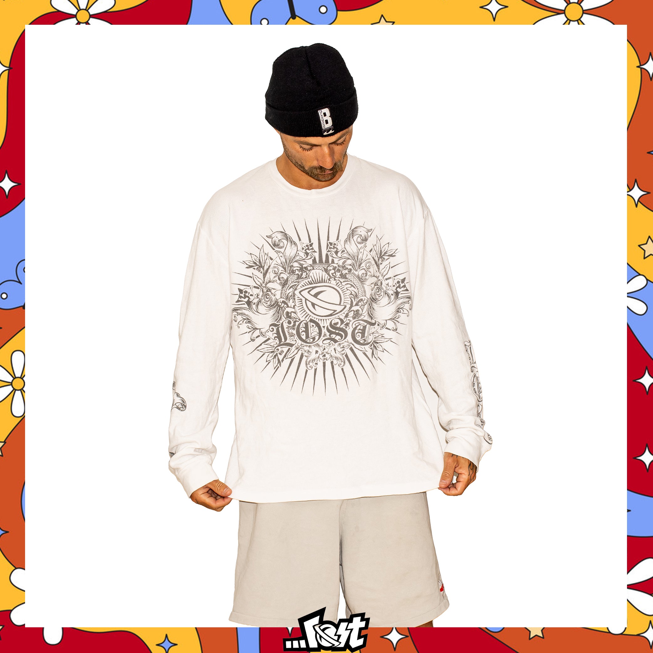 Y2K Lost Enterprises "Waffle Cotton" L/S Shirt (XL)