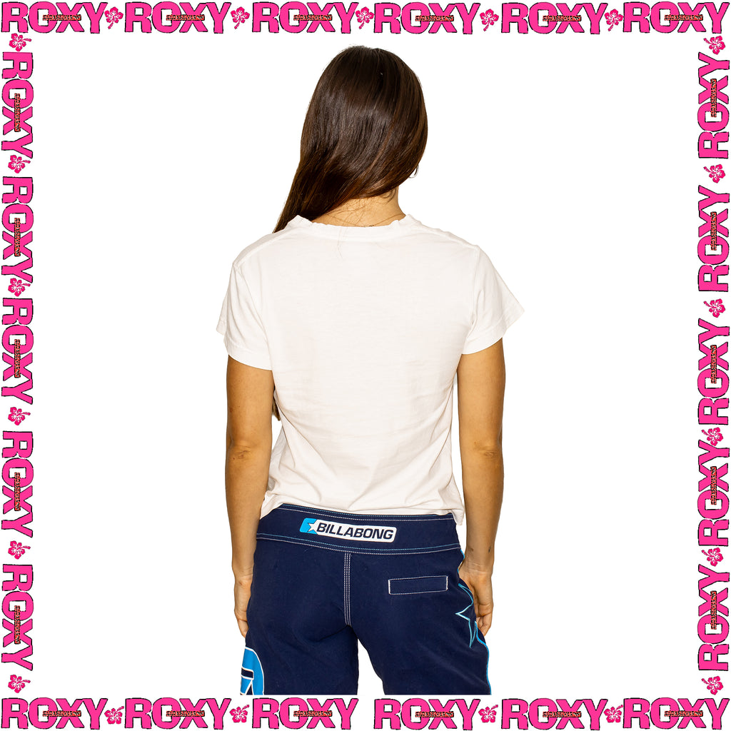 Y2K Roxy "Hula Girl" Graphic Tee (M)