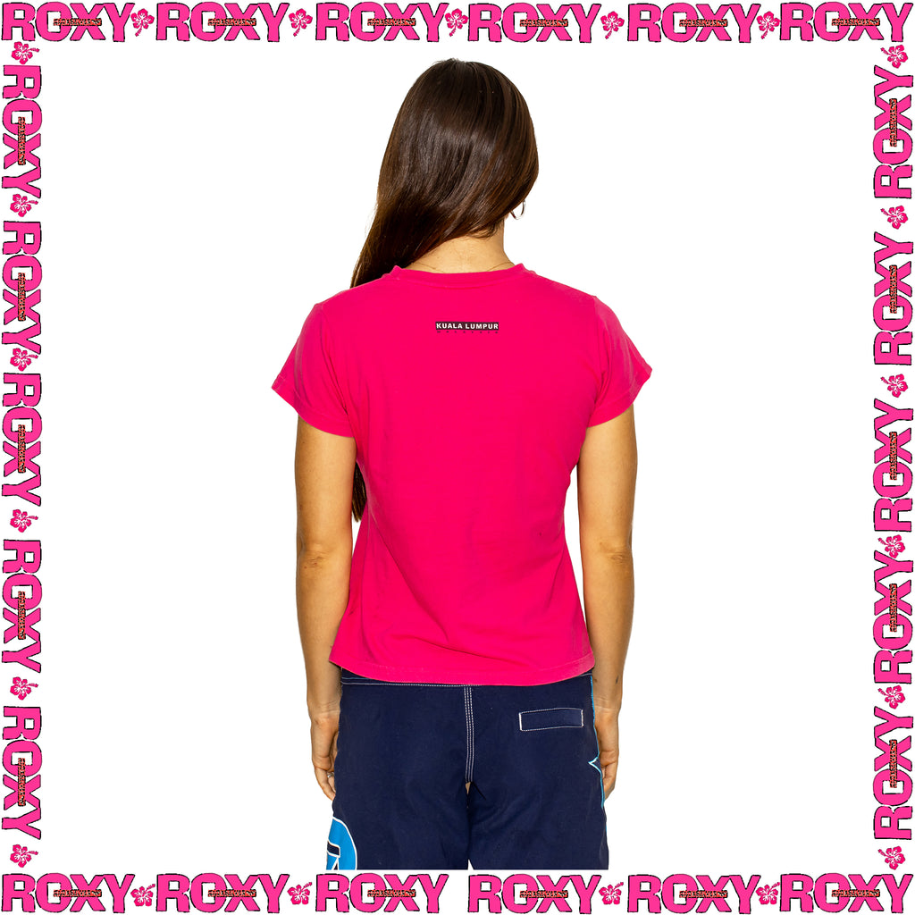 Y2K Roxy/Quiksilver Graphic Baby Tee (M)