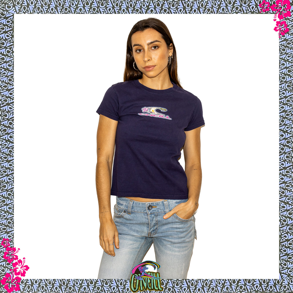 Y2K O'Neill Graphic Baby Tee (M)