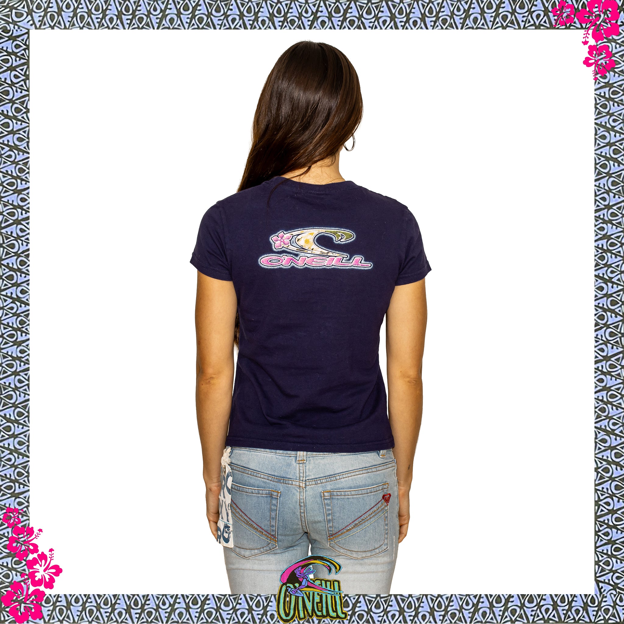 Y2K O'Neill Graphic Baby Tee (M)