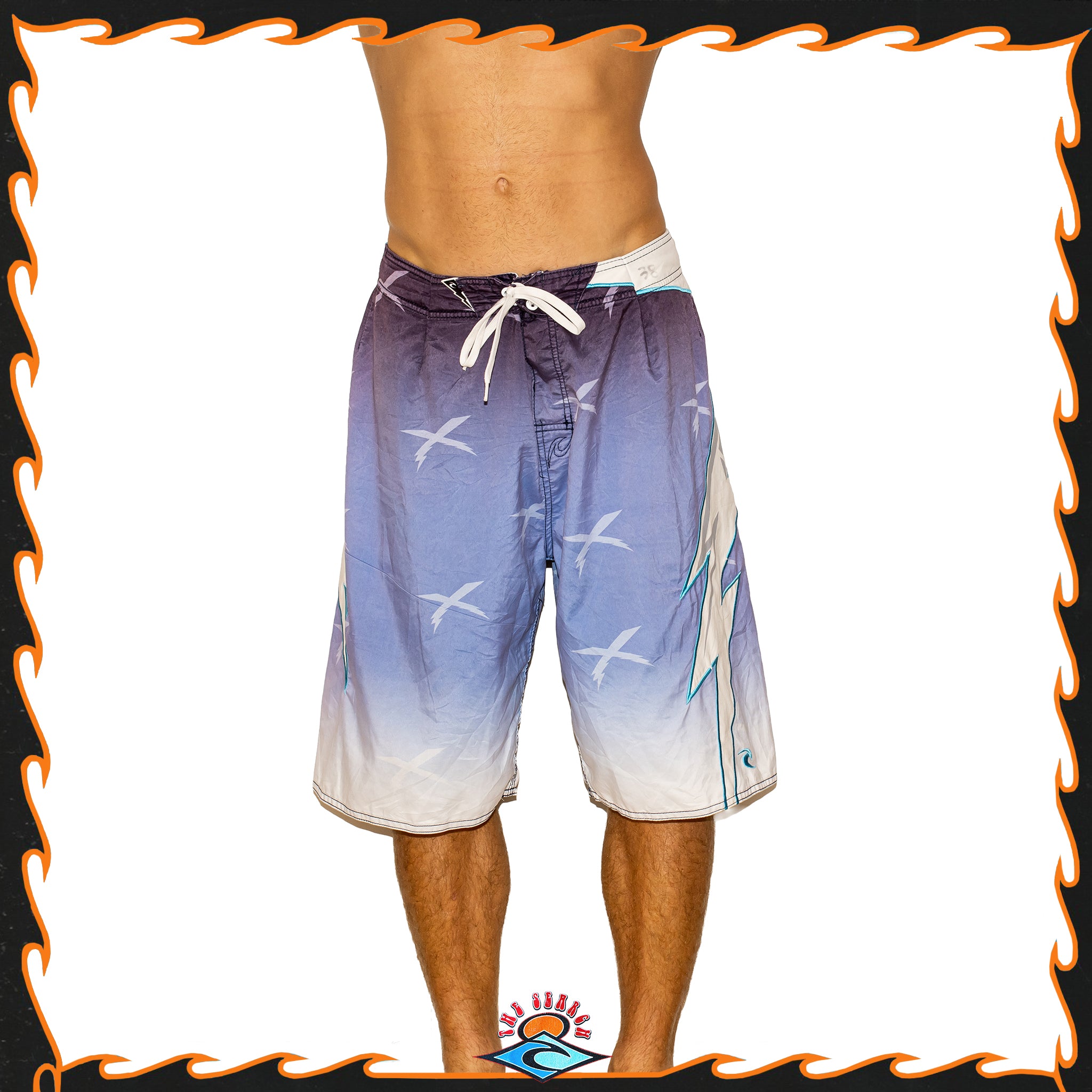 Y2K Rip Curl "Mick Fanning - White Lightning Signature Series" Boardies (34")