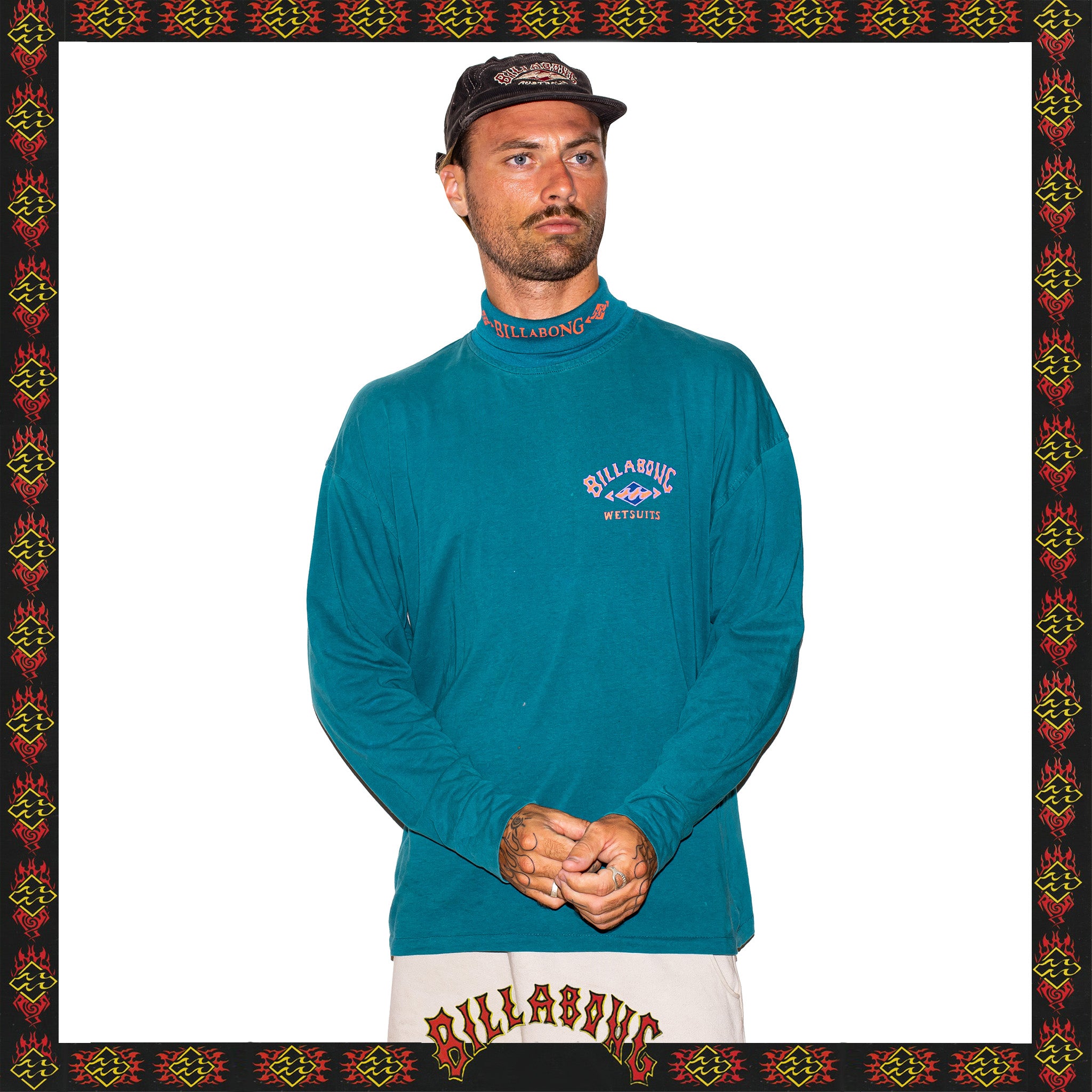 1990's Billabong Bootleg Turtle Neck Skivy (L-XL)