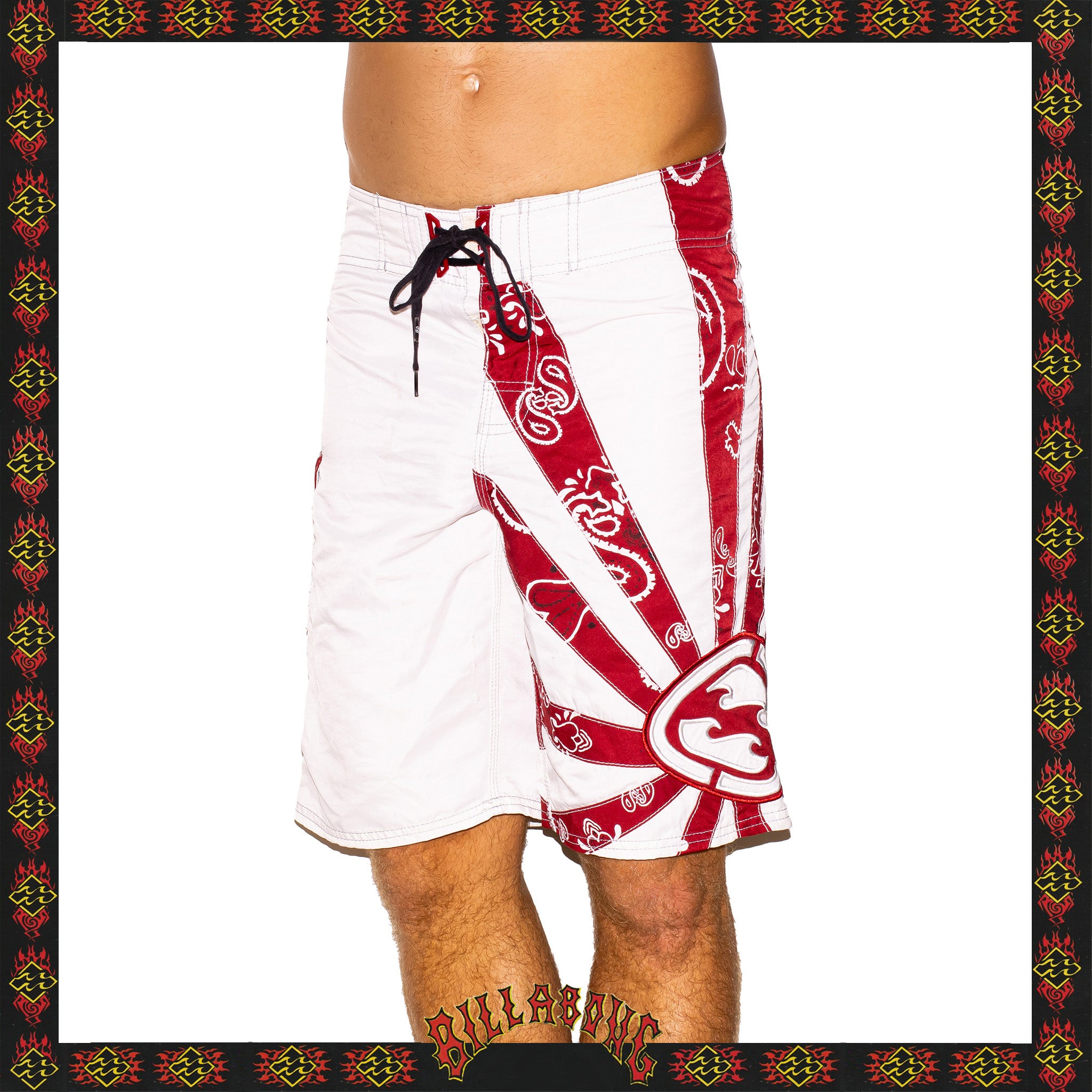 Y2K Billabong "Andy Irons - Rising Sun Paisley Signature Series" Boardies (30")