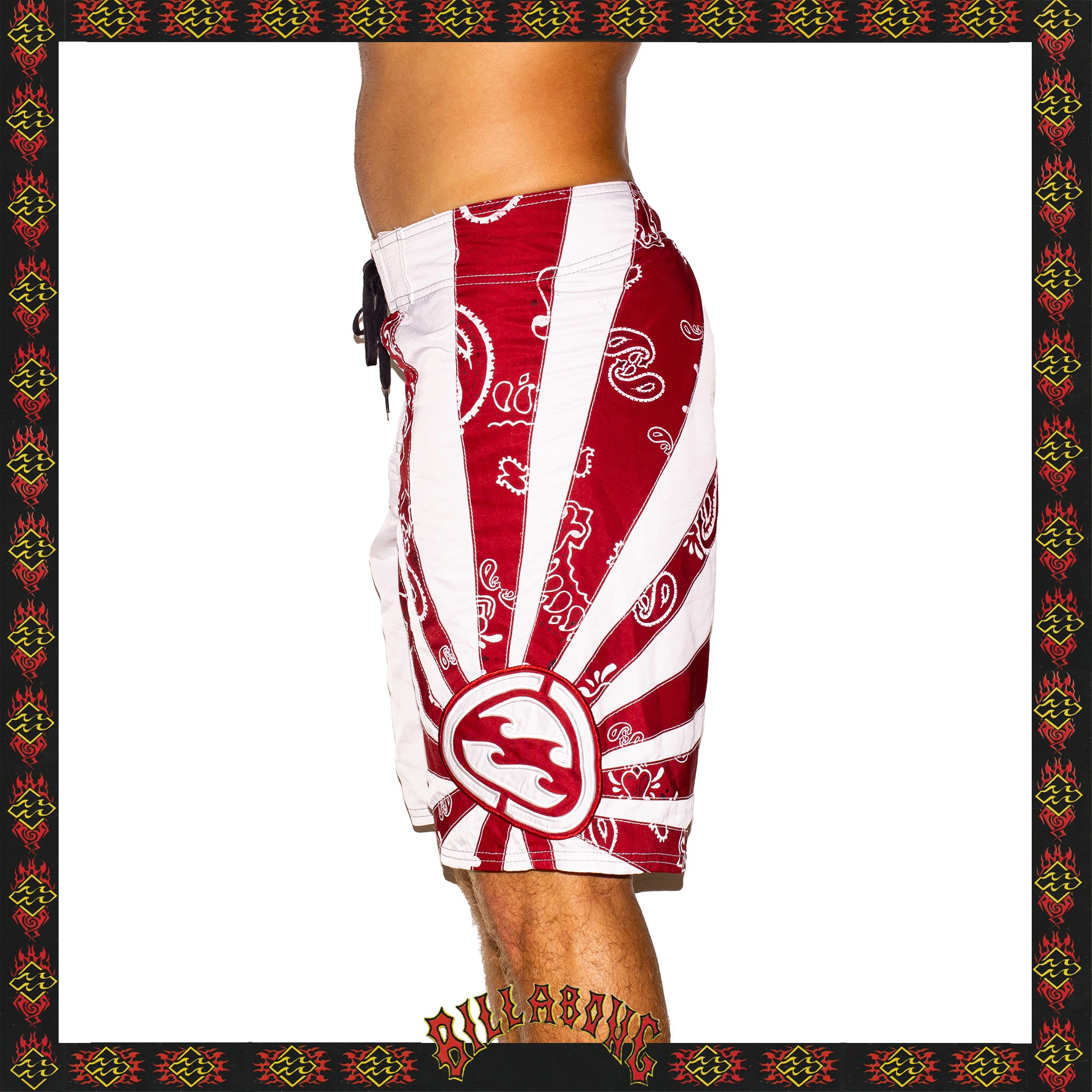 Y2K Billabong "Andy Irons - Rising Sun Paisley Signature Series" Boardies (30")