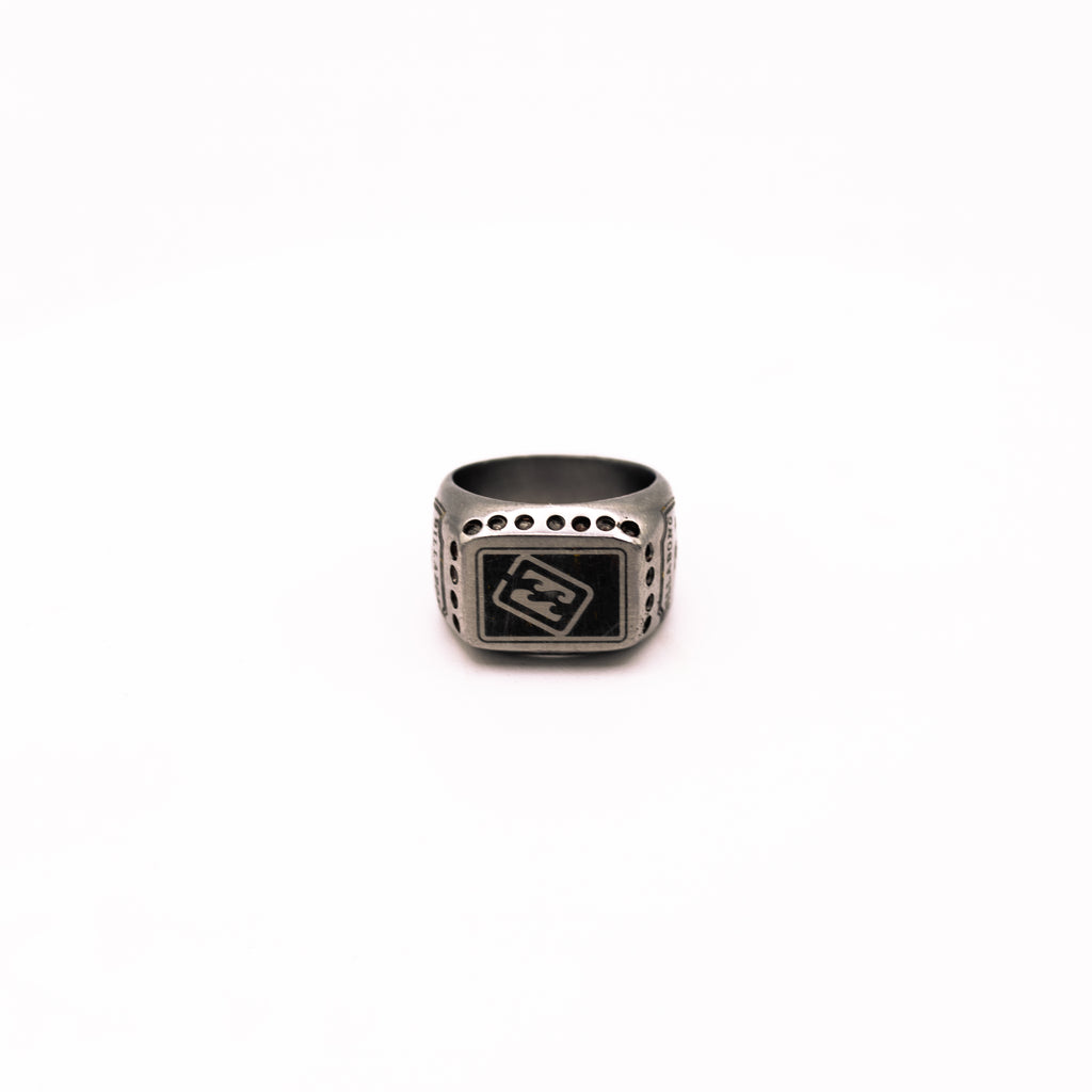 Y2K Billabong Titanium Signet Ring (US8.5 - AUS Q 1/2)