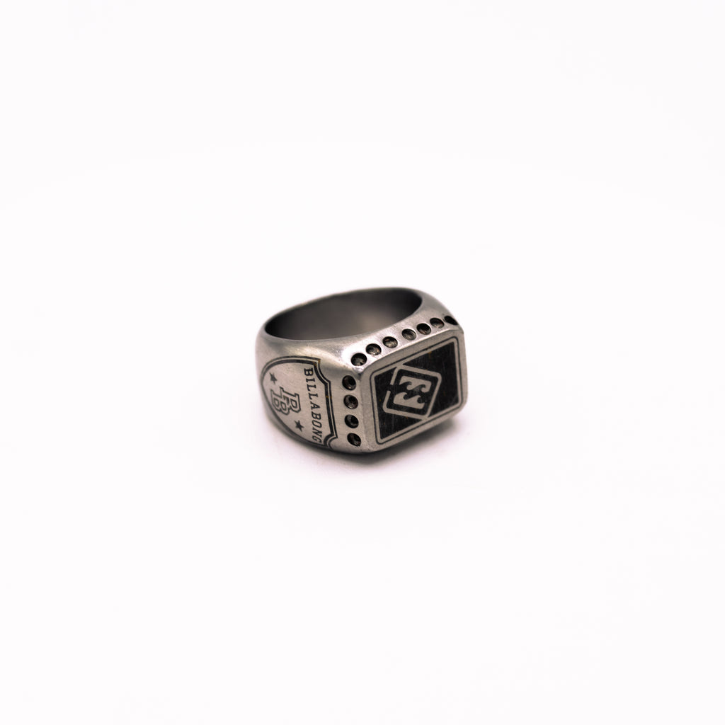 Y2K Billabong Titanium Signet Ring (US8.5 - AUS Q 1/2)