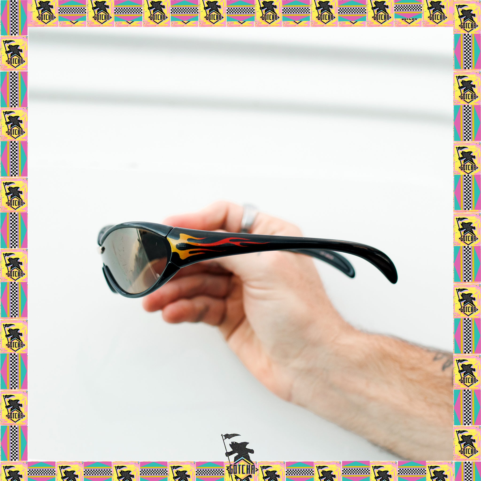 Y2K Gotcha Flame Sunglasses