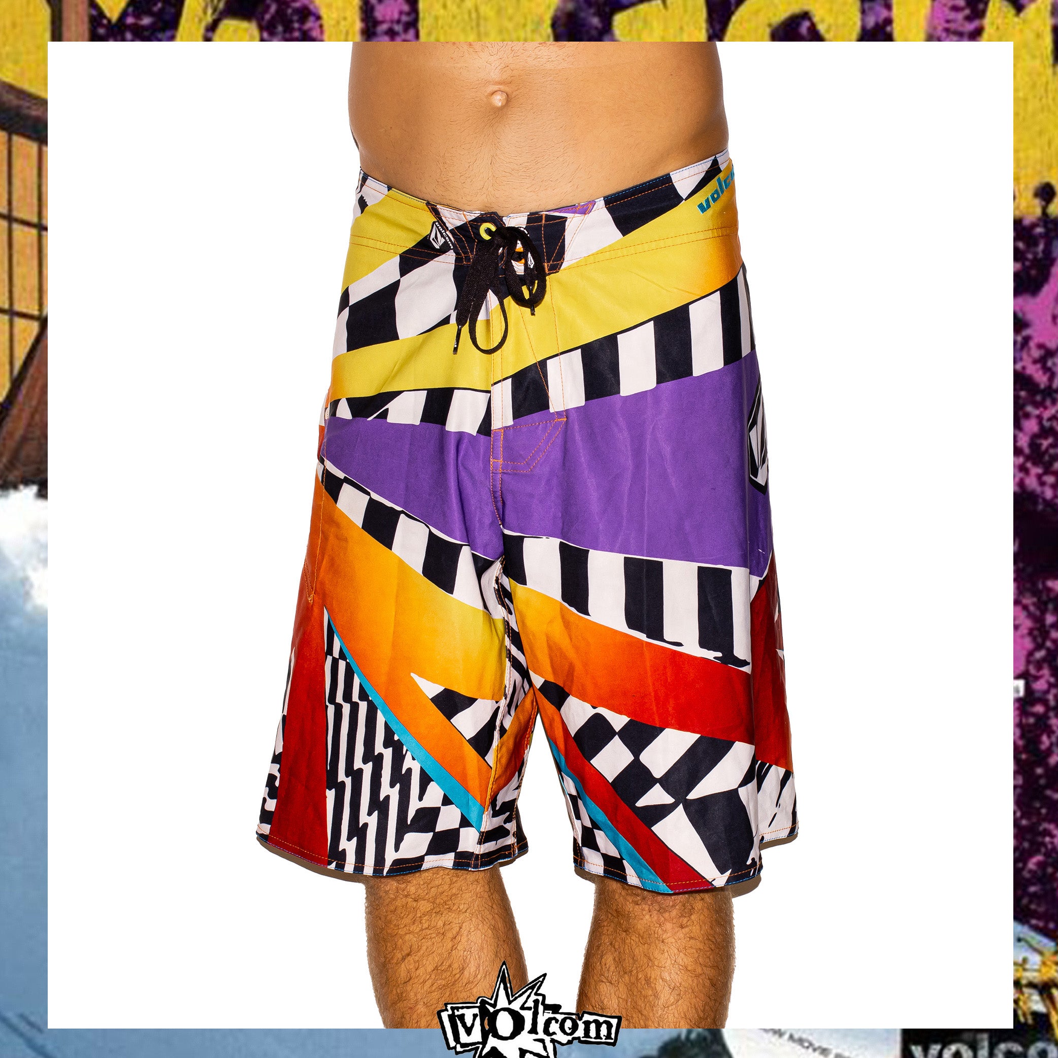 Y2K Volcom "Dusty Payne - Dusty Mod Signature Series" Boardies (33")