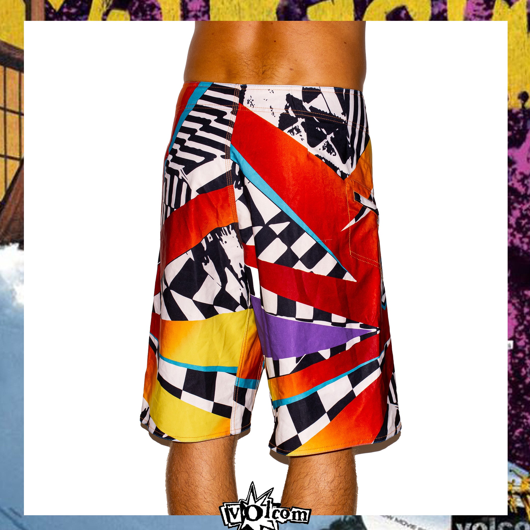 Y2K Volcom "Dusty Payne - Dusty Mod Signature Series" Boardies (33")
