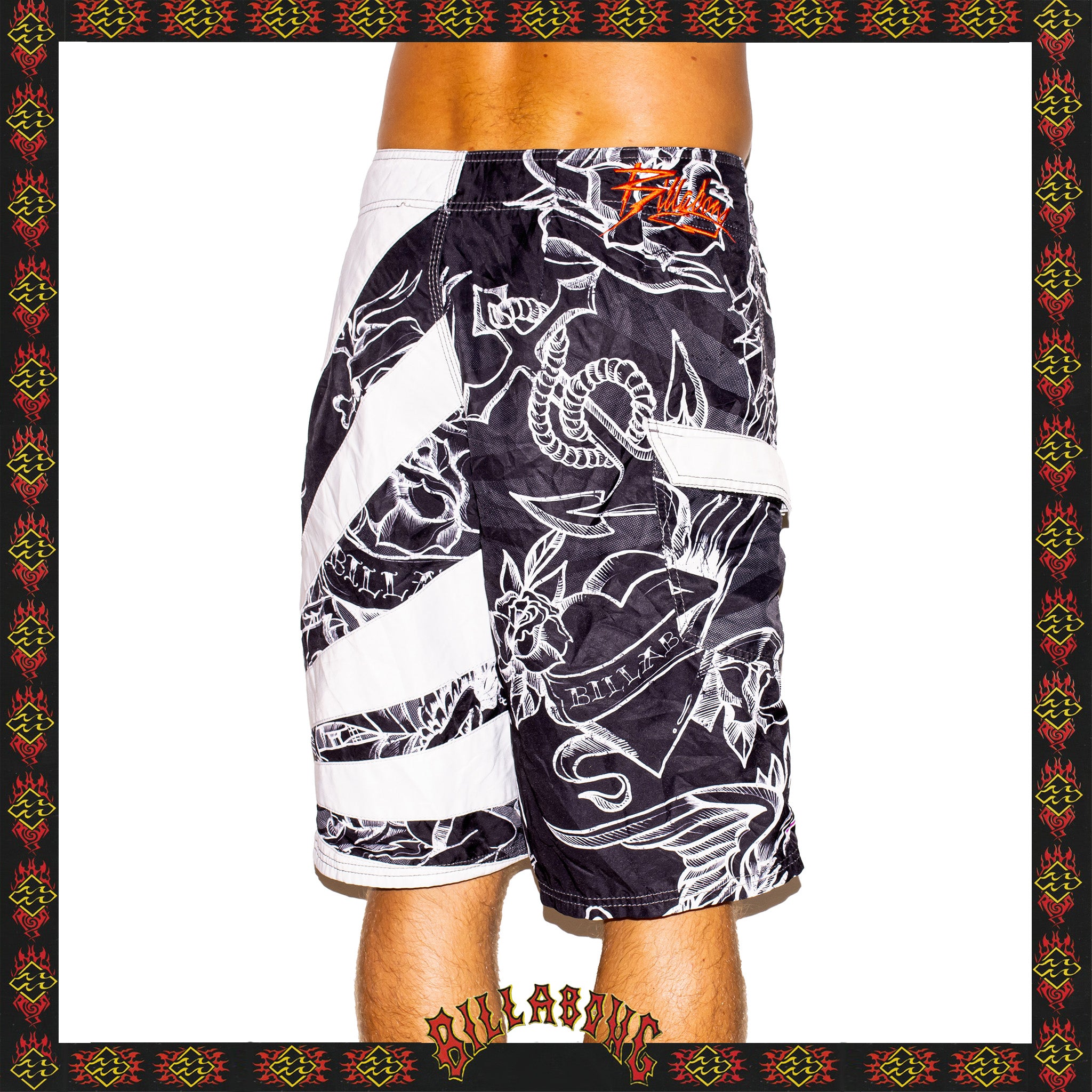 Y2K Billabong Rising Sun Series Boardies (32")