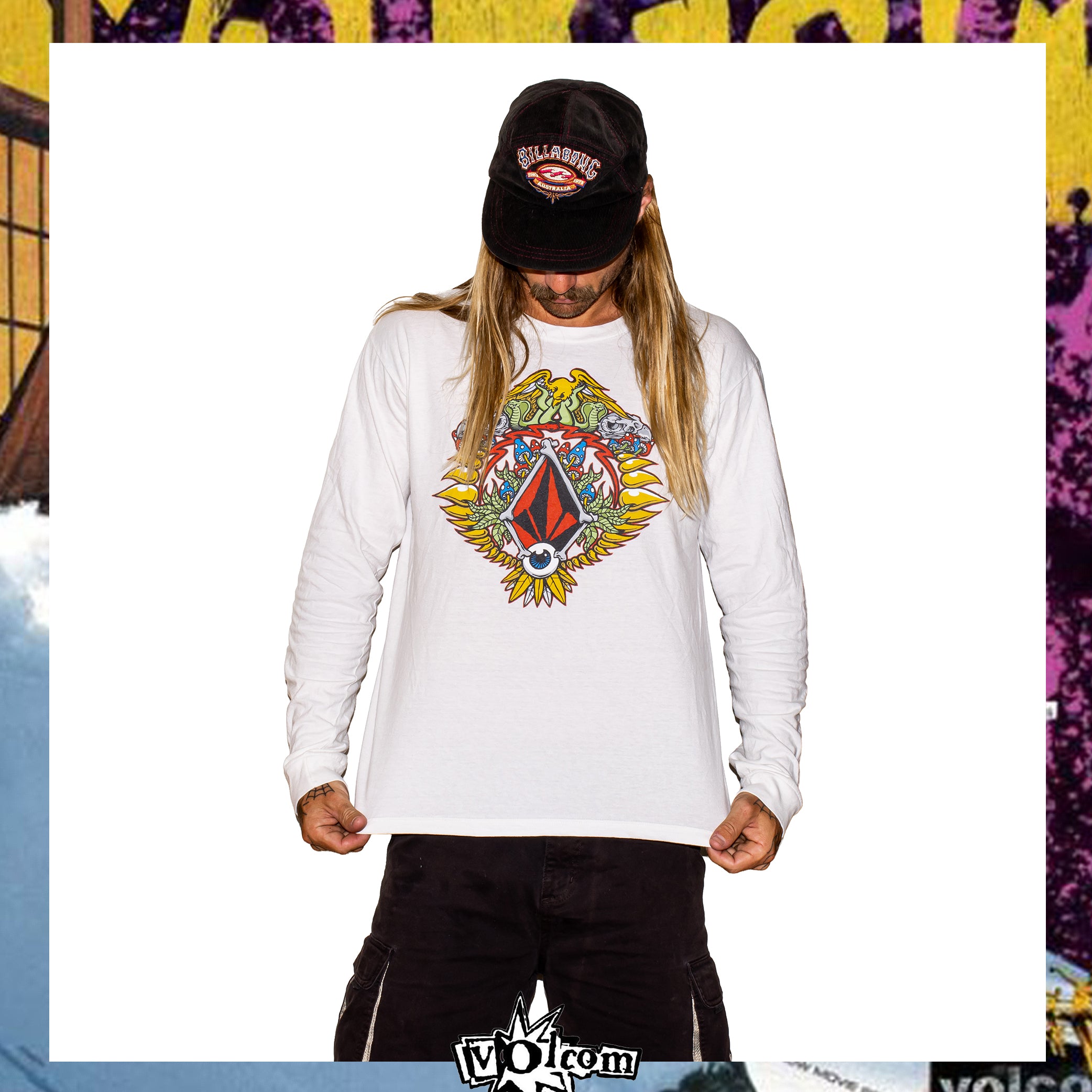 Y2K Volcom Graphic L/S Tee (M)