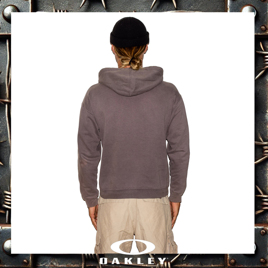Y2K Oakley "Red Tag" Skull Hoodie (M)