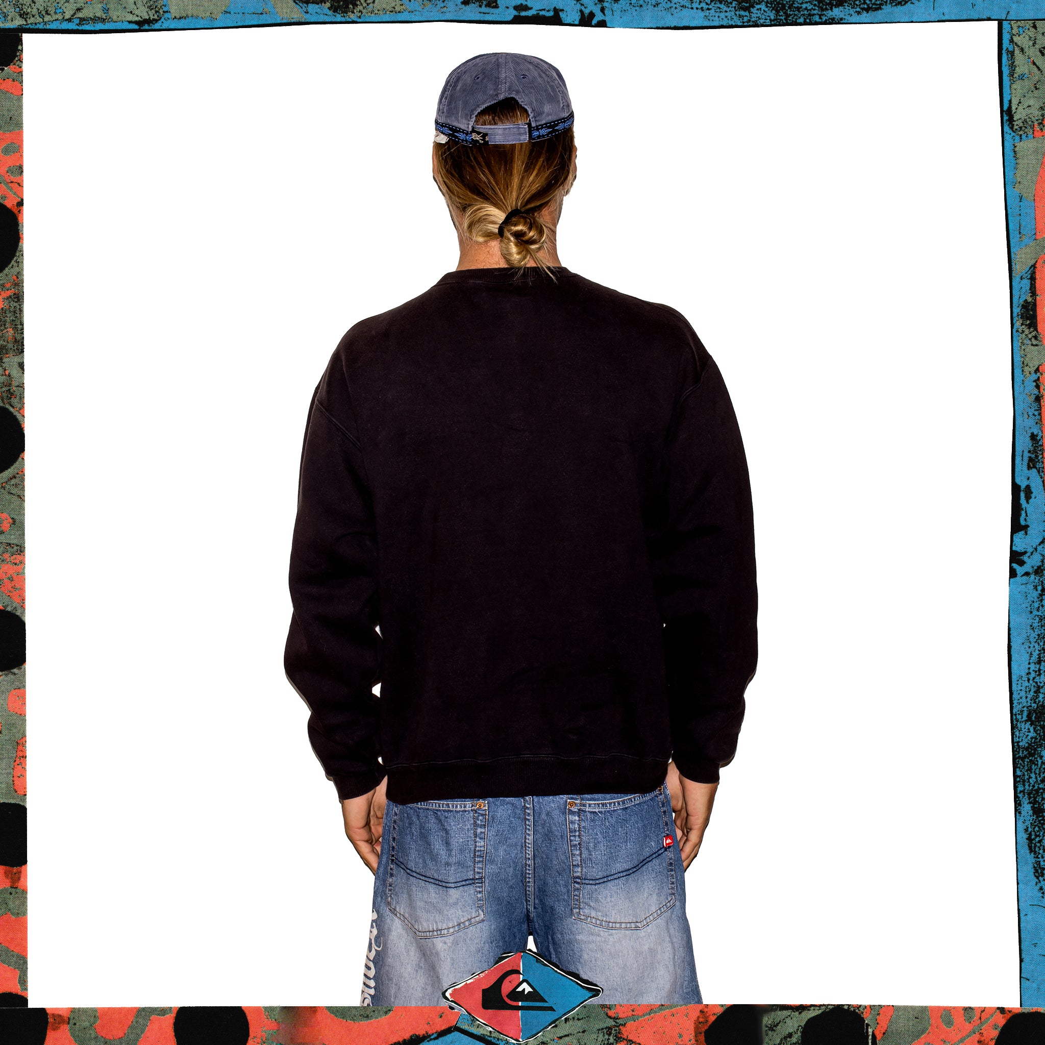 1990's Quiksilver Spellout Crewneck Sweatshirt (M-L)