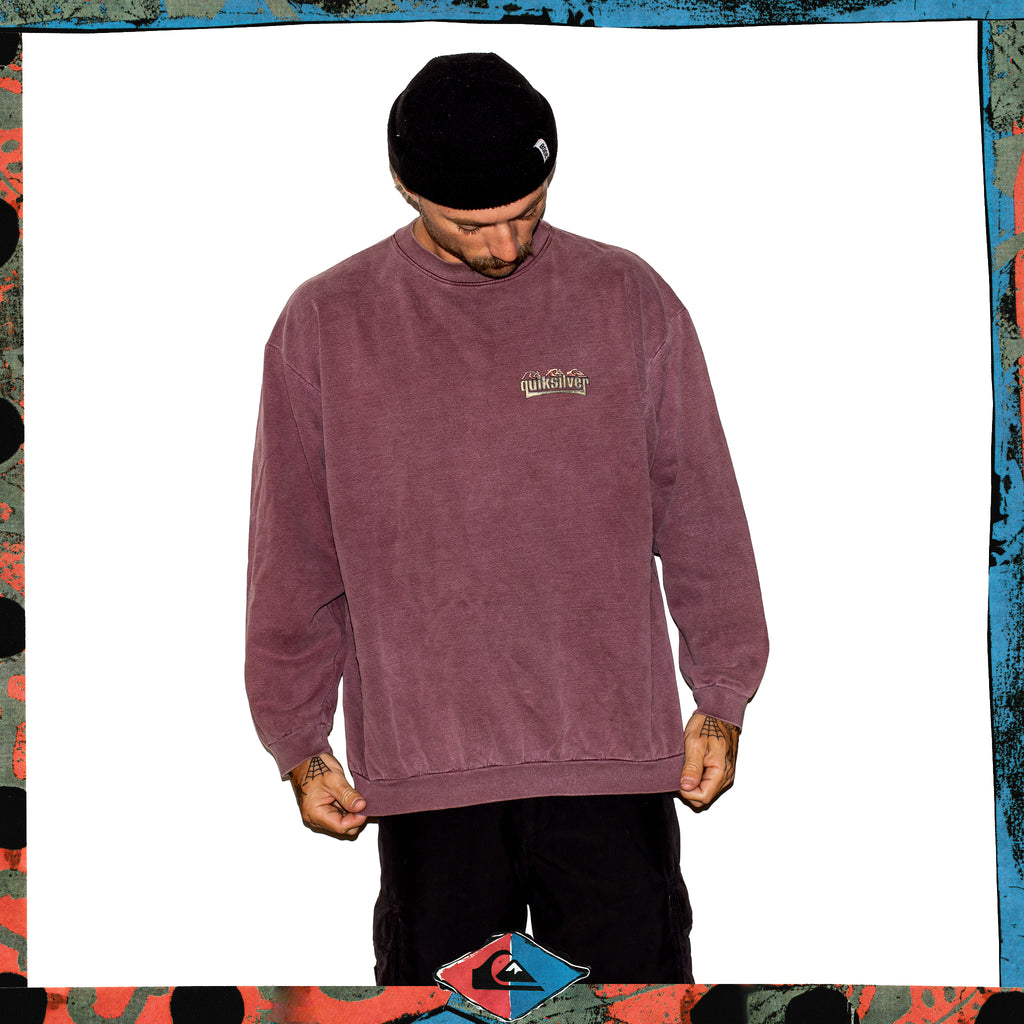 1990's Quiksilver Graphic Crewneck Sweatshirt (XL)