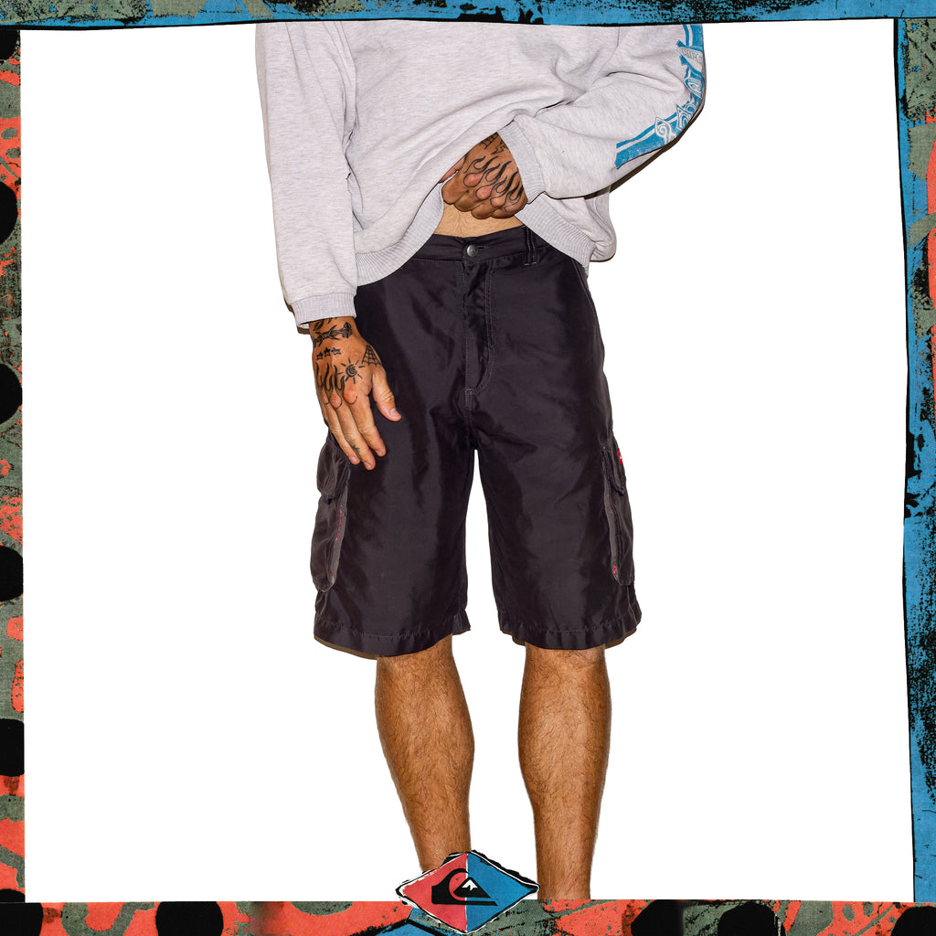 Y2K Quiksilver Script Cargo Shorts (31")