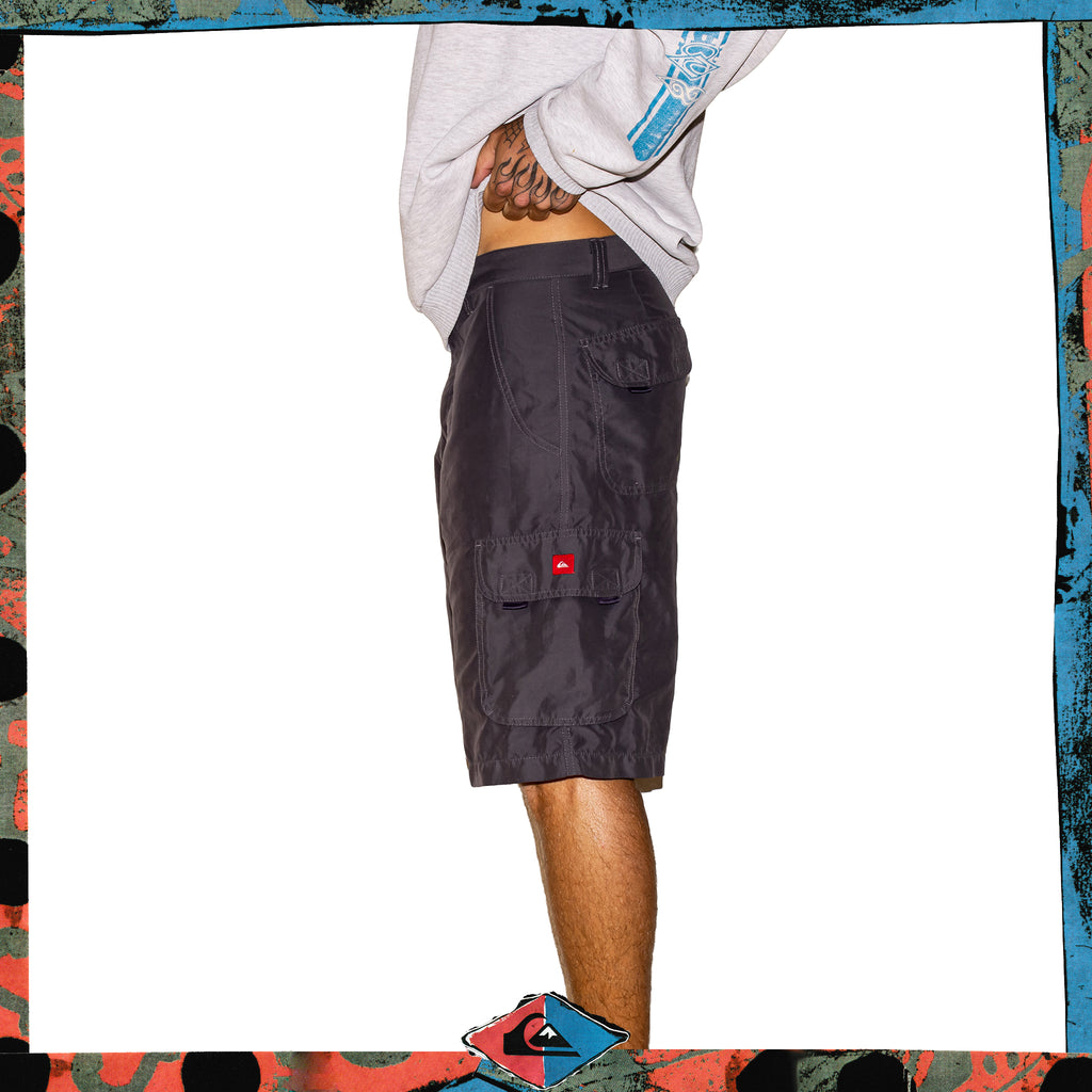 Y2K Quiksilver Script Cargo Shorts (31")