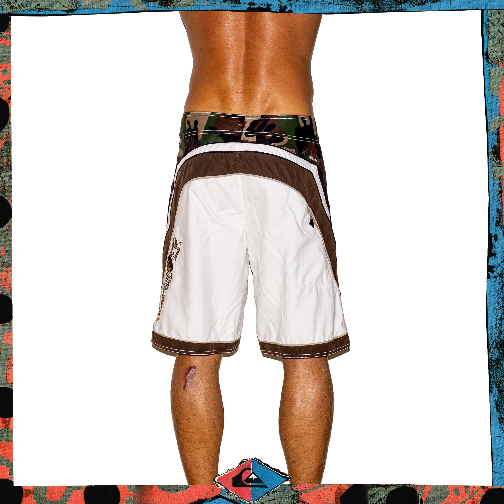 Y2K Quiksilver Camo Supreme Tech Boardies (32")