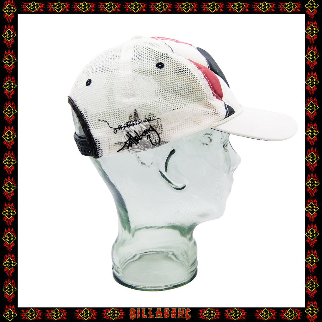 Y2K Billabong "Andy Irons - Argyle" Mesh Snapback Hat