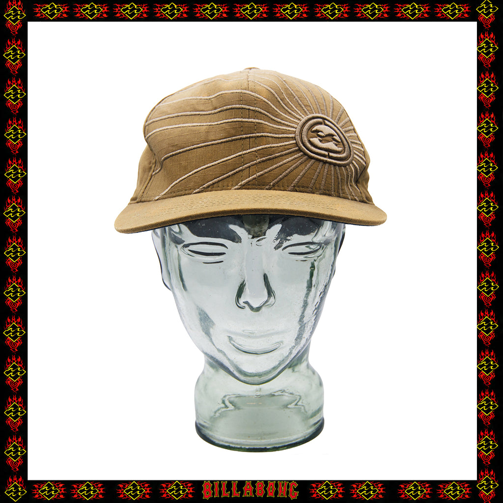 Y2K Billabong Rising Sun 6 Panel Flexfit Hat