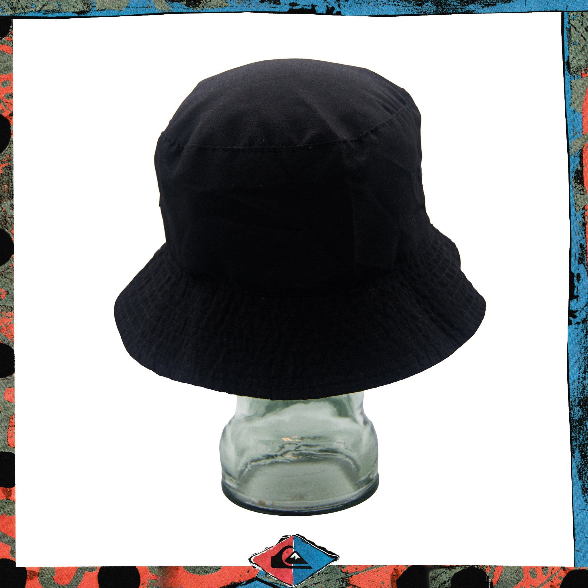 1980's Quiksilver Check Reversible Bucket Hat