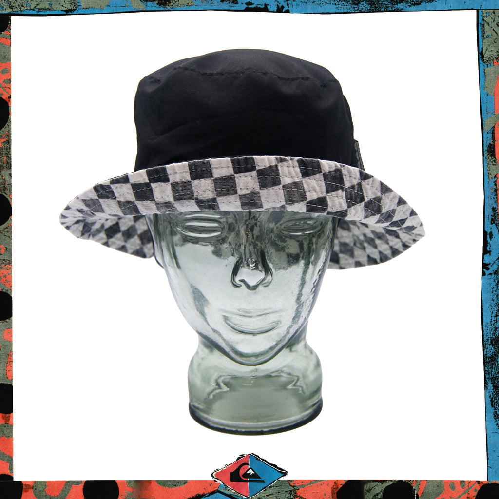1980's Quiksilver Check Reversible Bucket Hat