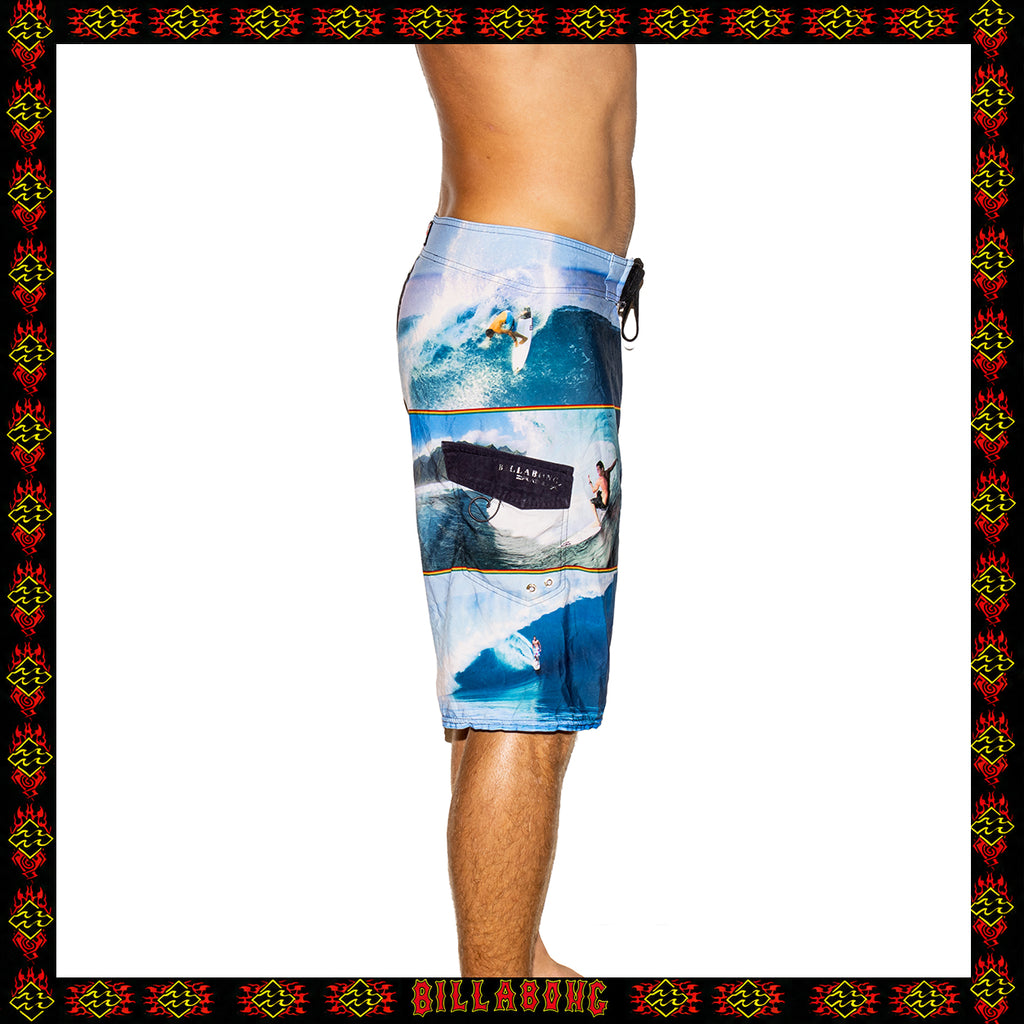 Y2K Billabong "Andy Irons Forever - Rising Sun Platinum X2" Boardies (32")