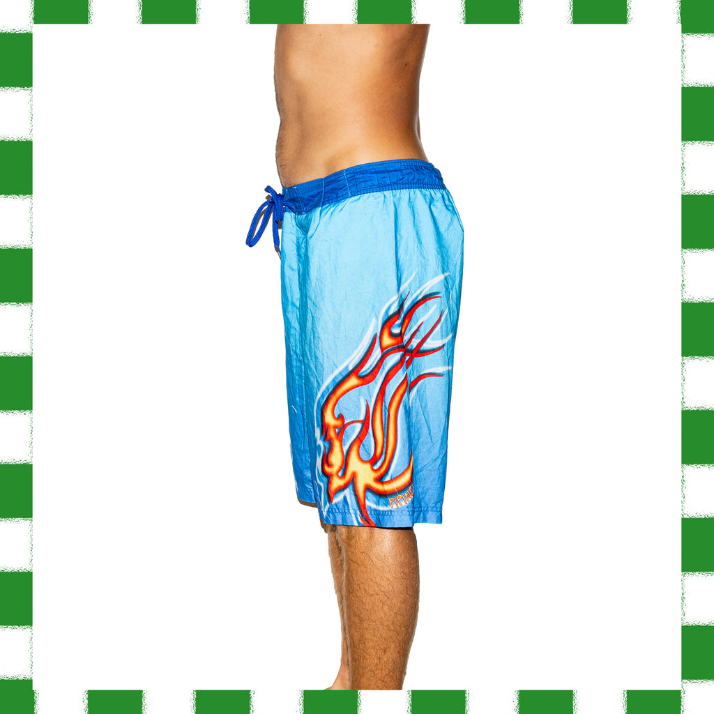 Y2K Piping Hot Flame Tech Boardies (34")