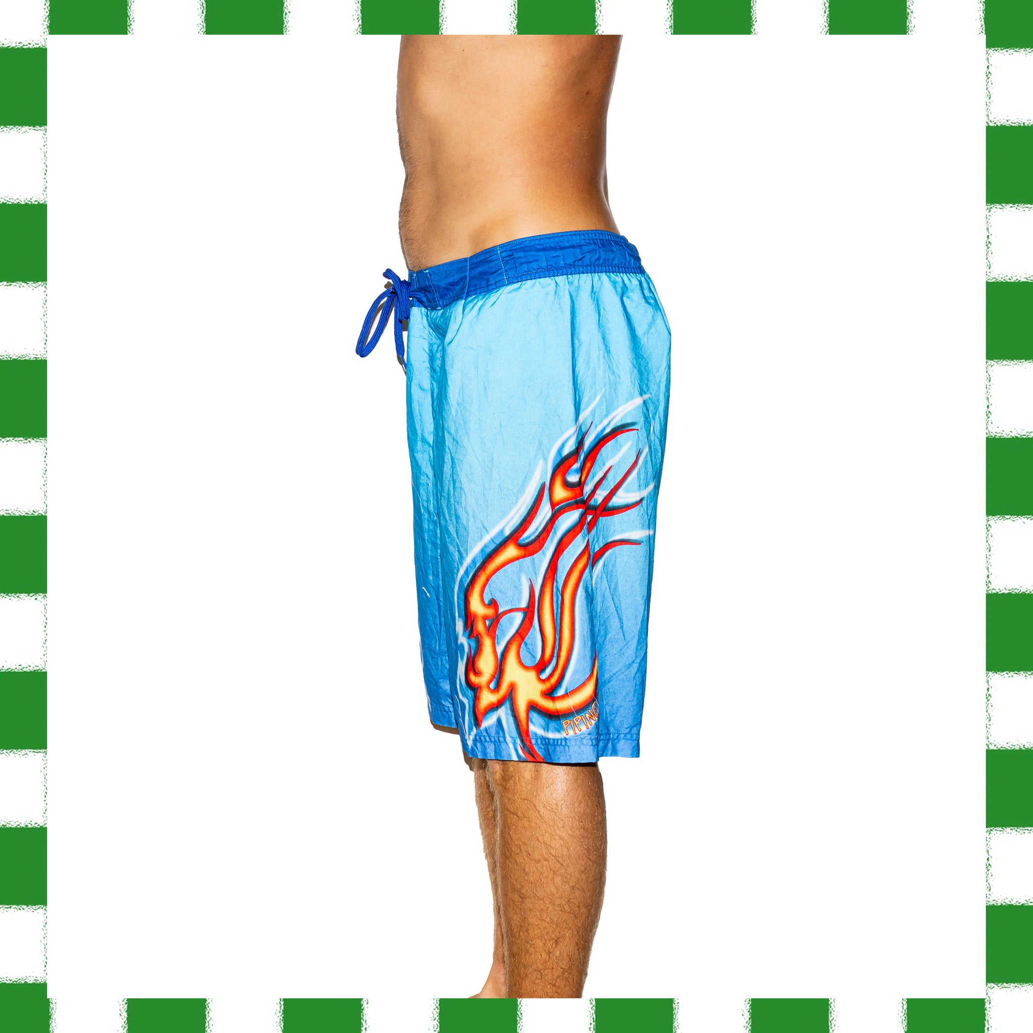 Y2K Piping Hot Flame Tech Boardies (34")